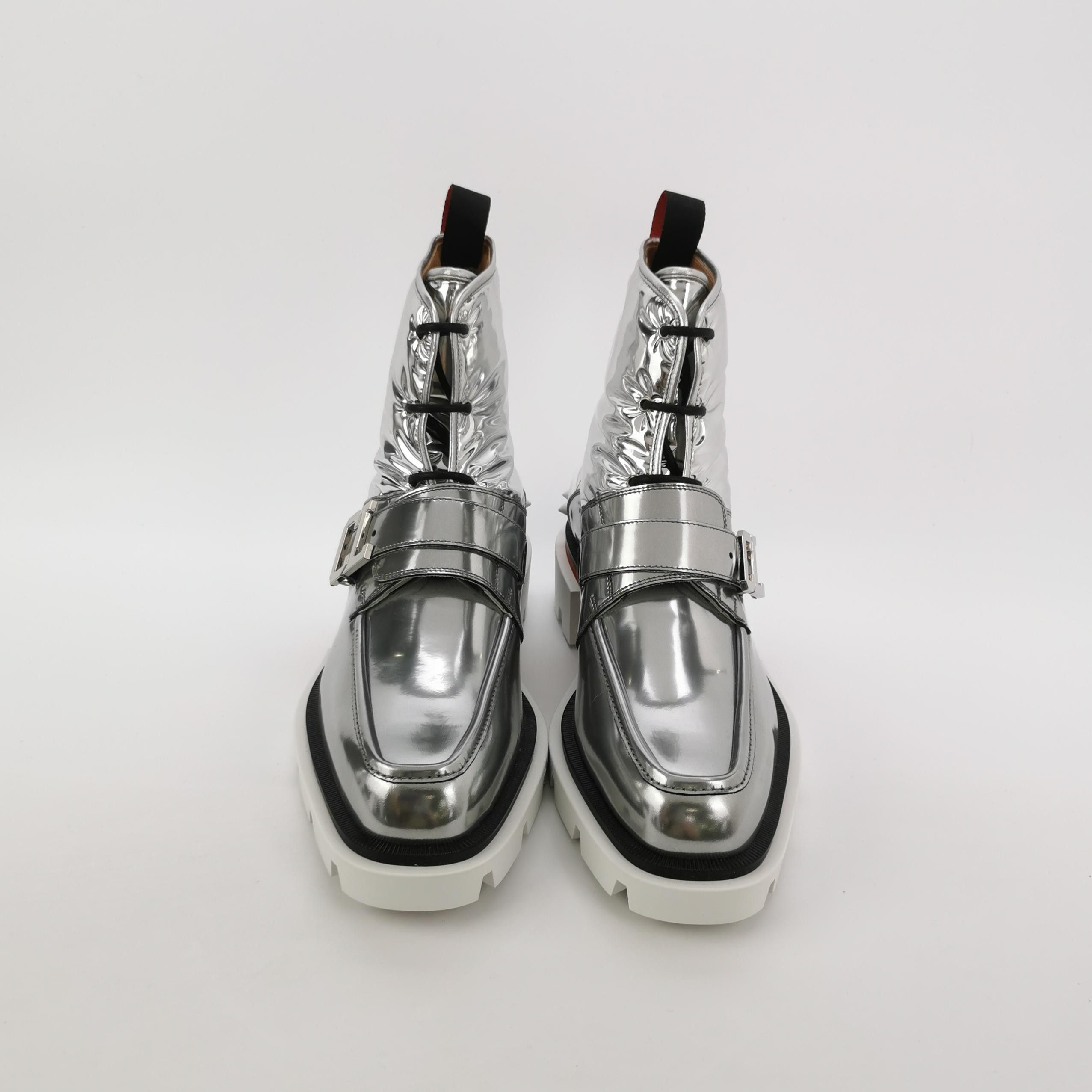 Christian Louboutin Christian Louboutin Metallic Spiked Buckle Boots 41 Size US 8 / EU 41 - 4 Thumbnail