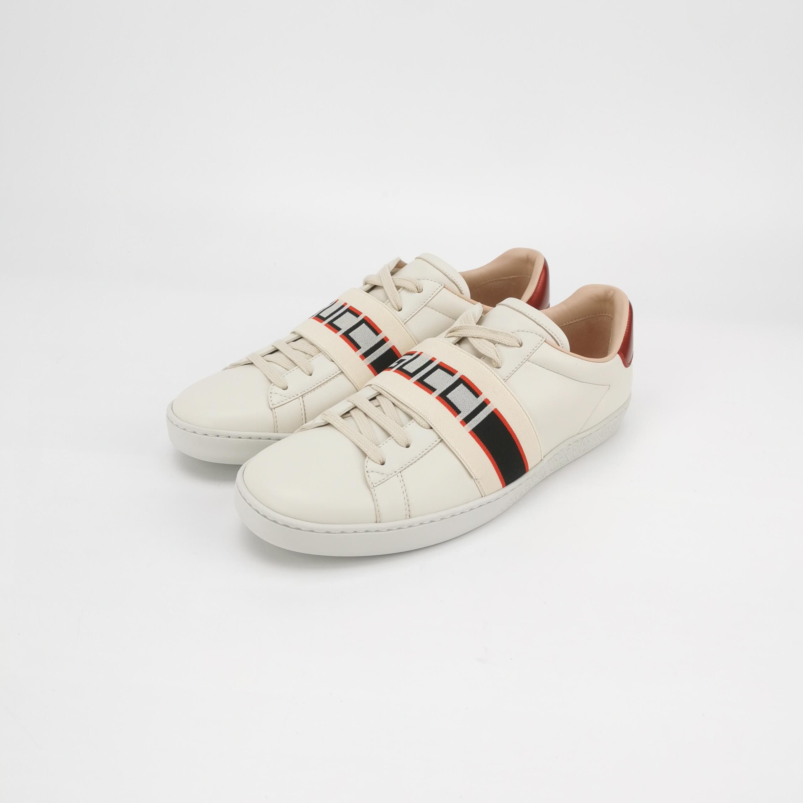 Gucci Gucci Elastic Logo Ace Sneakers 39.5 Size US 6 / EU 39 - 3 Thumbnail