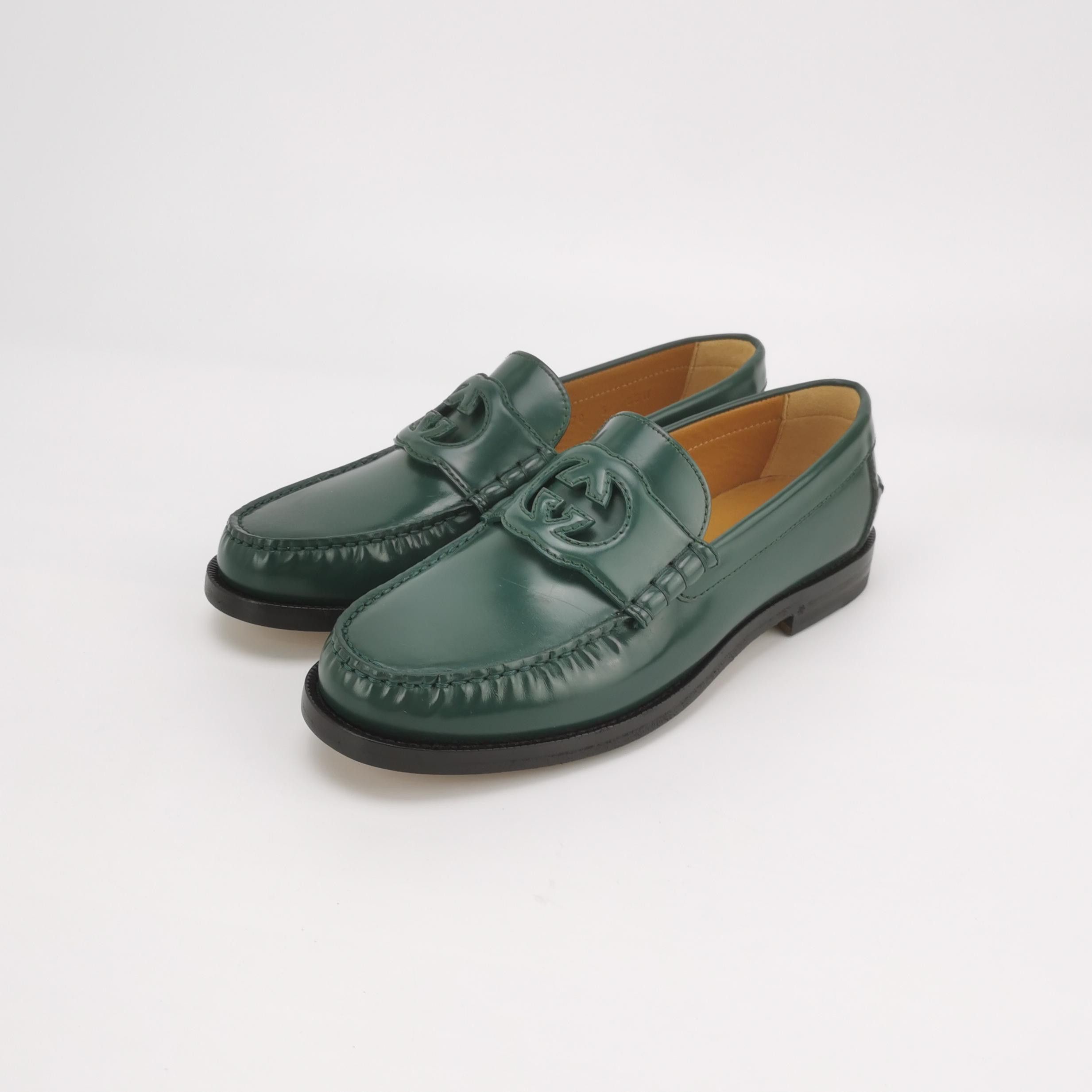 Gucci Gucci Green Interlocking G Loafers 40 Size US 7 / EU 40 - 3 Thumbnail