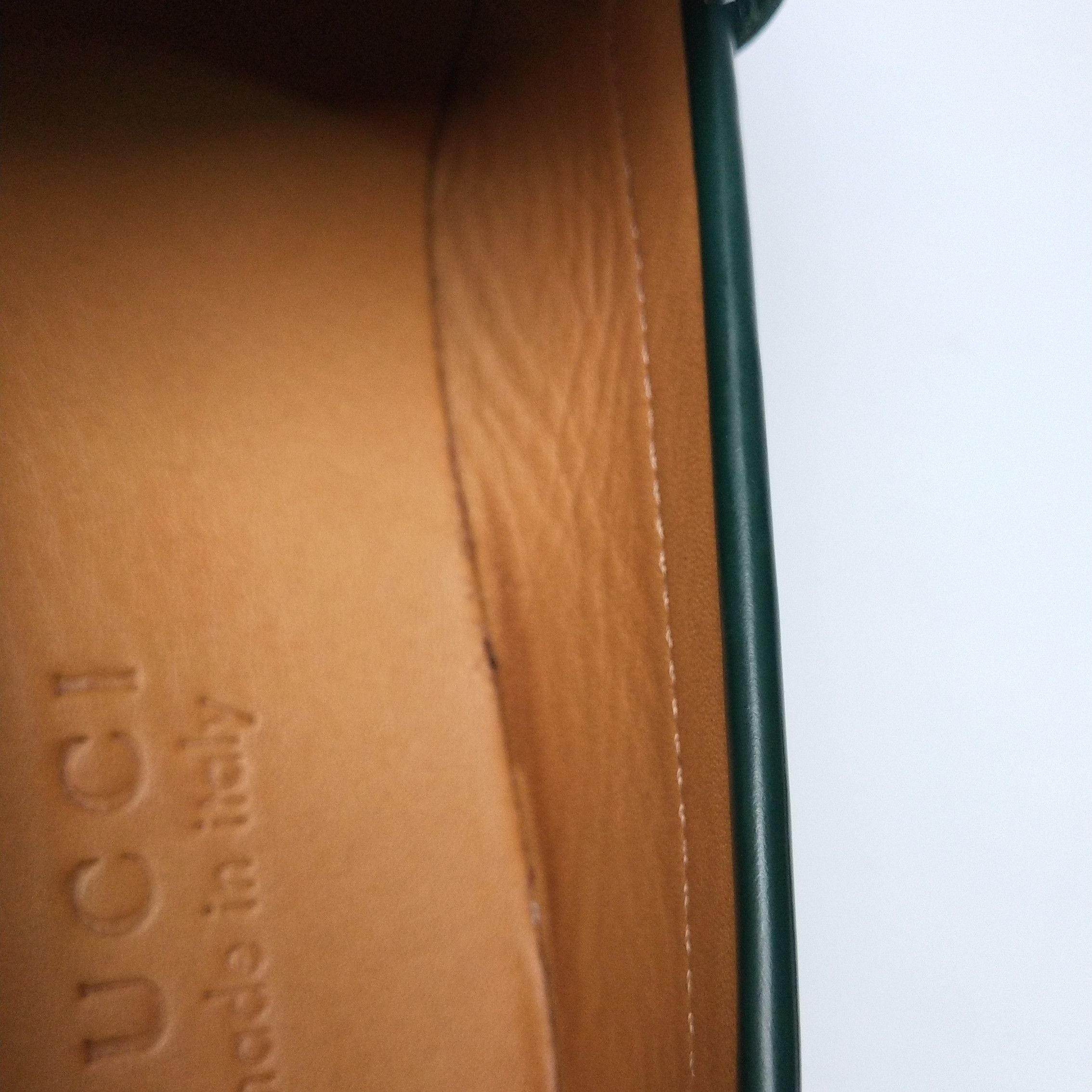 Gucci Gucci Interlocking G Green Leather Loafers 39.5 Size US 6 / EU 39 - 9 Thumbnail