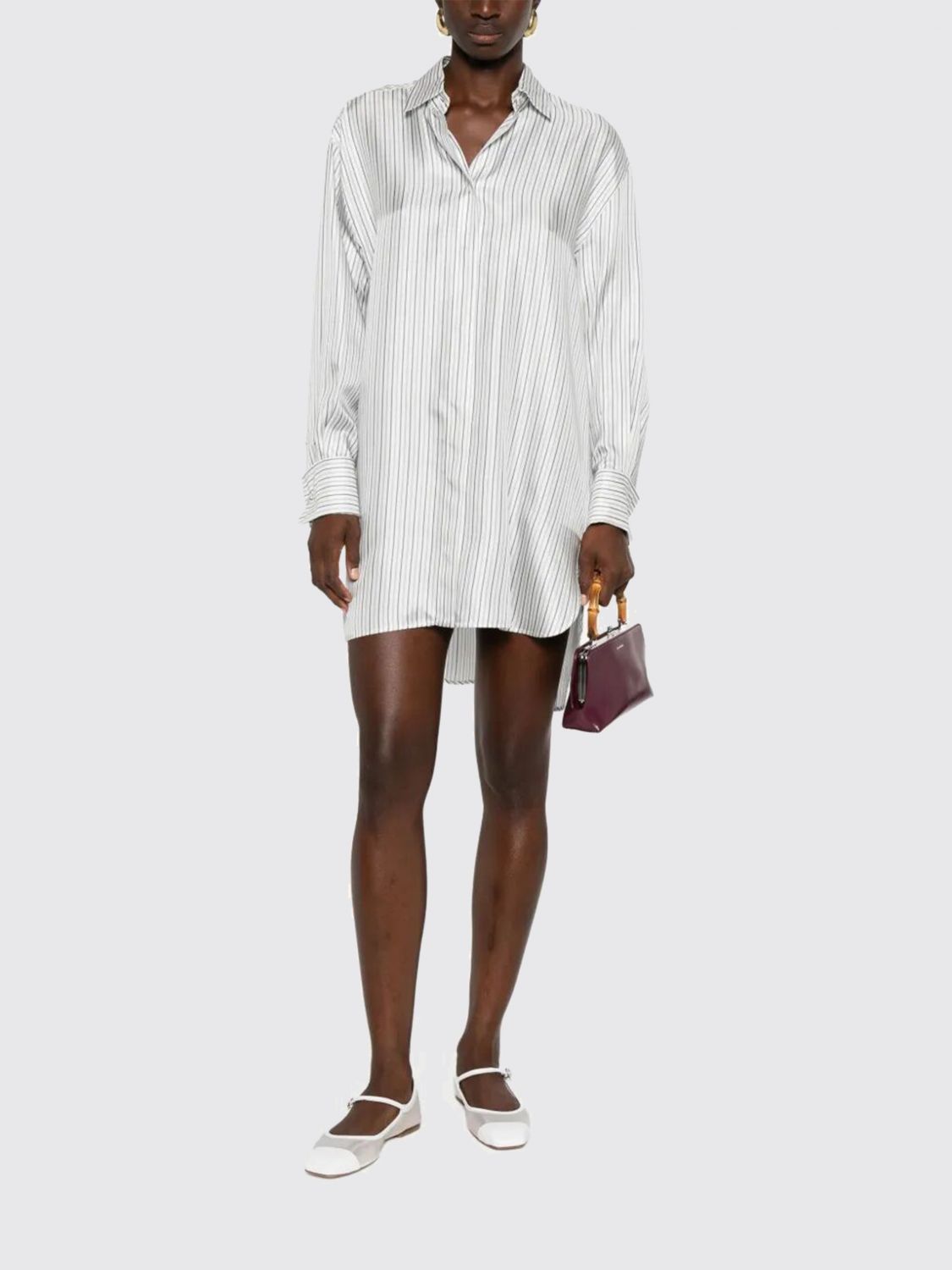 Max Mara Max Mara Dress Woman Striped Size XS / US 0-2 / IT 36-38 - 2 Thumbnail