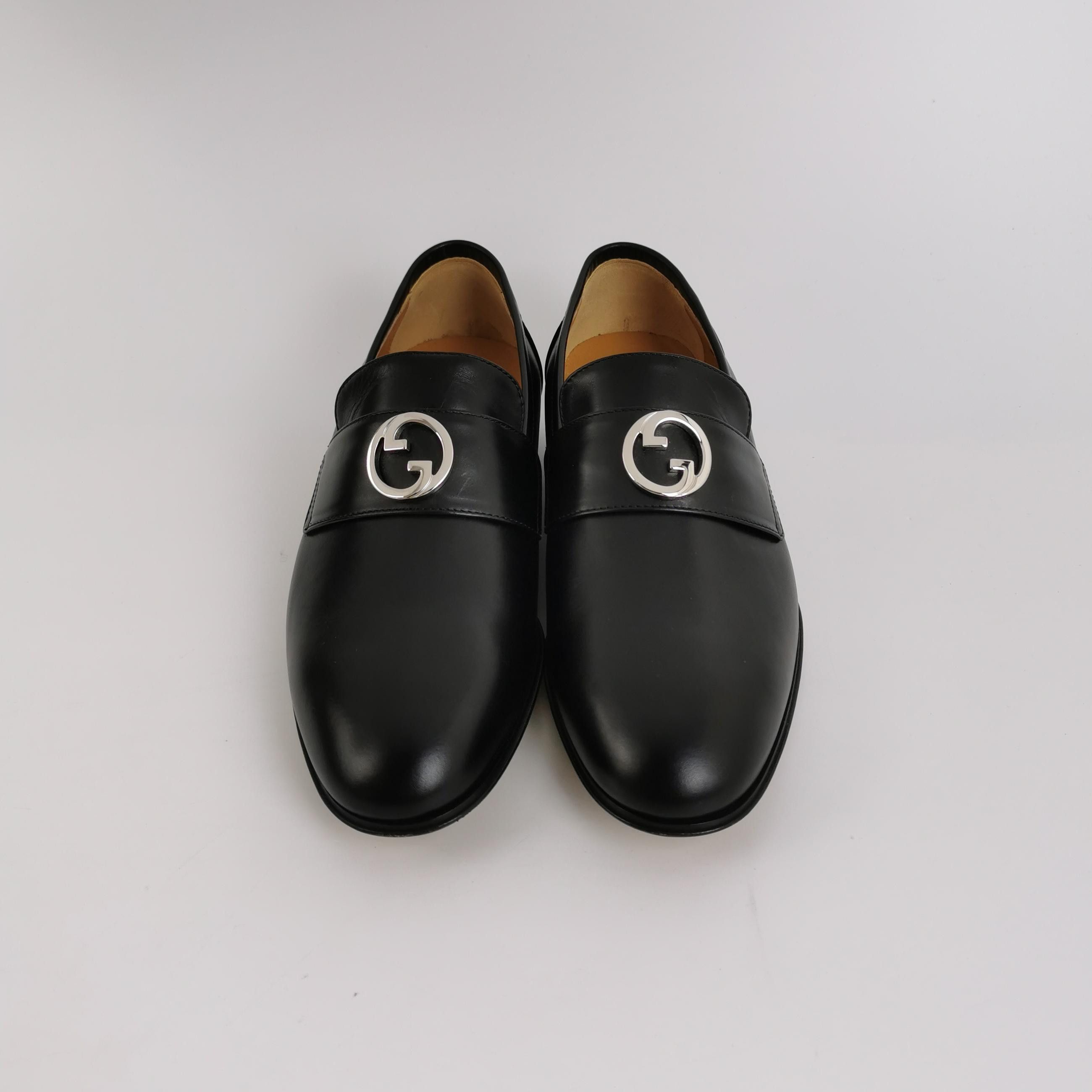 Gucci Gucci Interlocking G Leather Loafers Size 39.5 Size US 6 / EU 39 - 4 Thumbnail