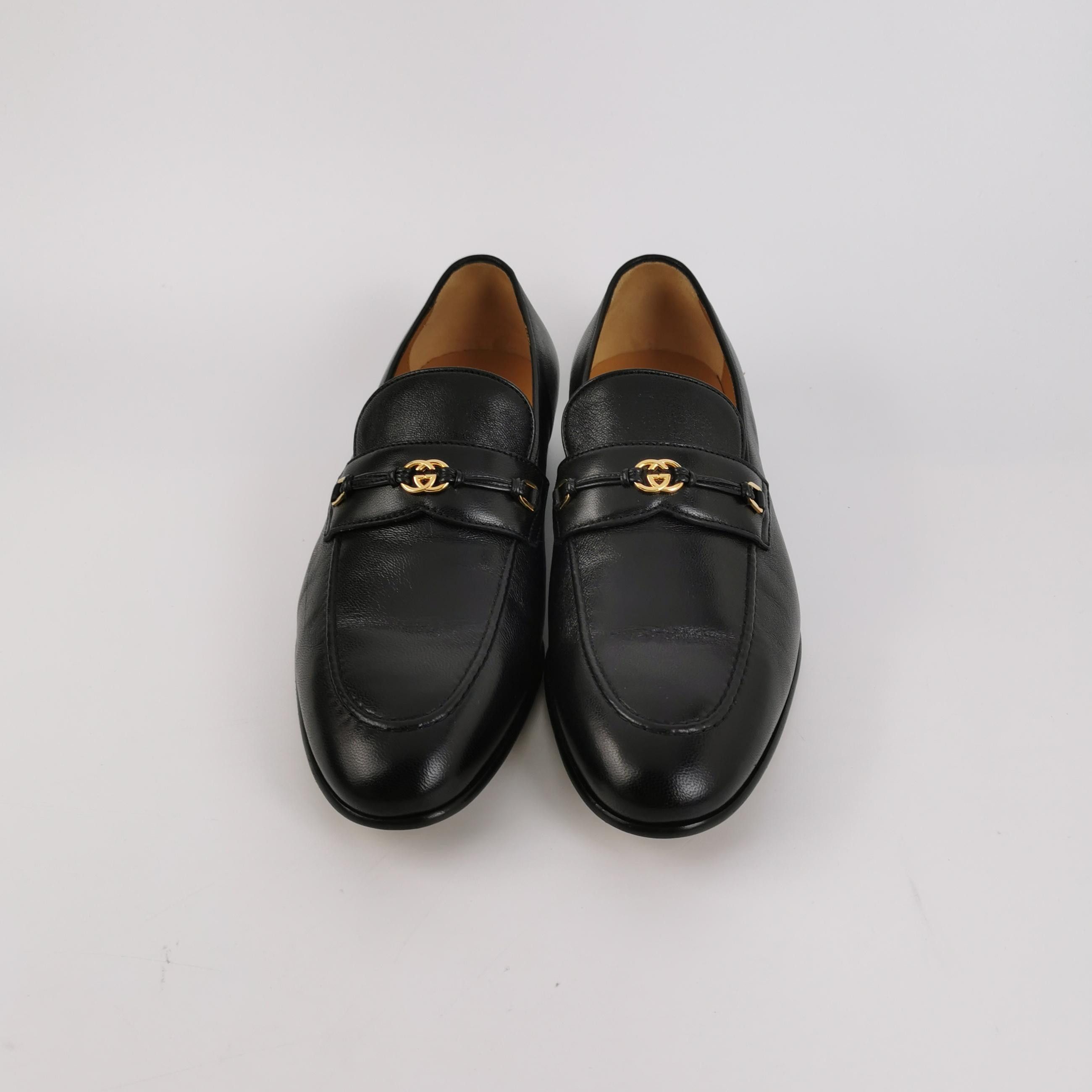 Gucci Gucci Interlocking G Leather Loafers 8 Size US 9 / EU 42 - 4 Thumbnail