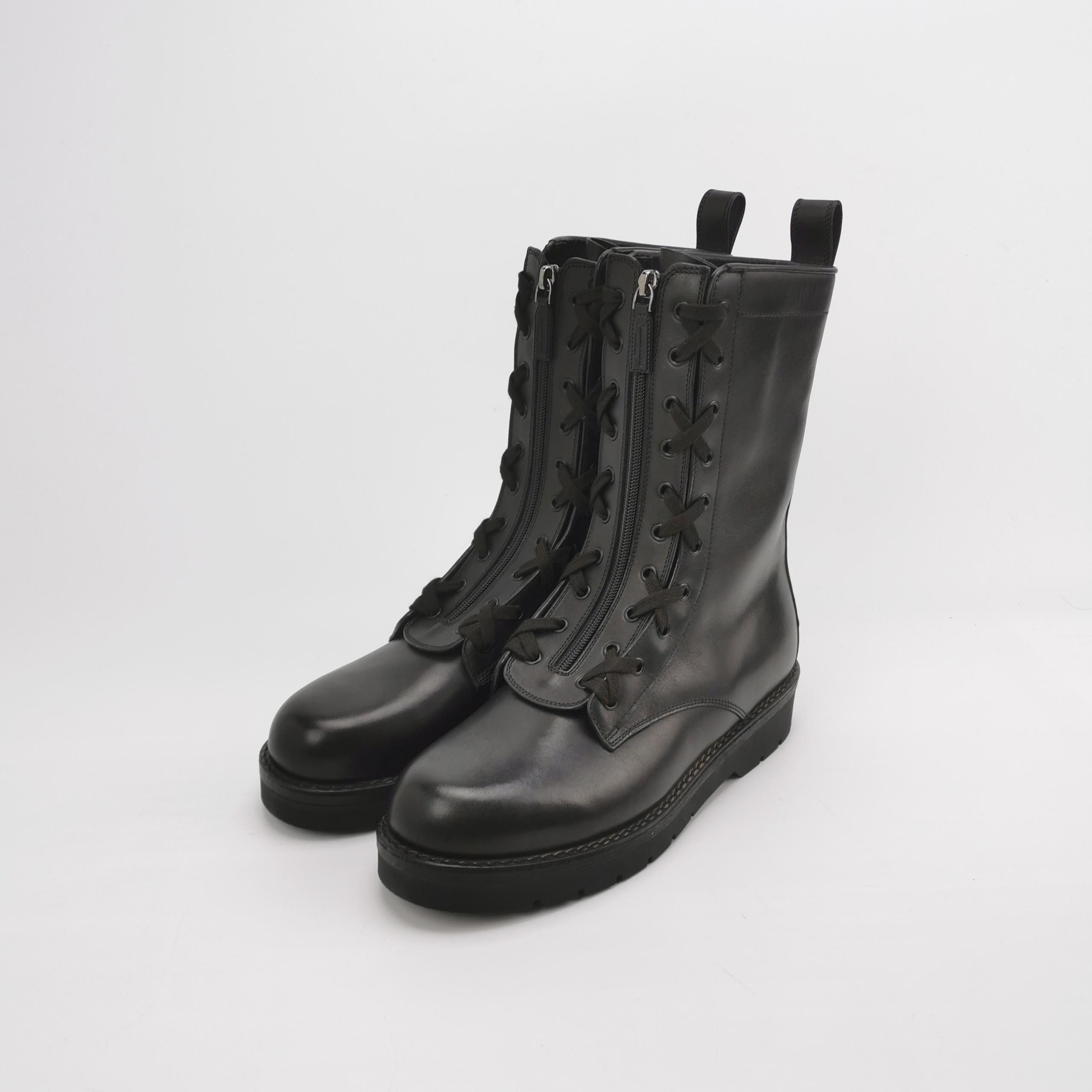 Valentino Valentino Leather Zipper Combat Boots Size 43.5 Size US 10 / EU 43 - 3 Thumbnail