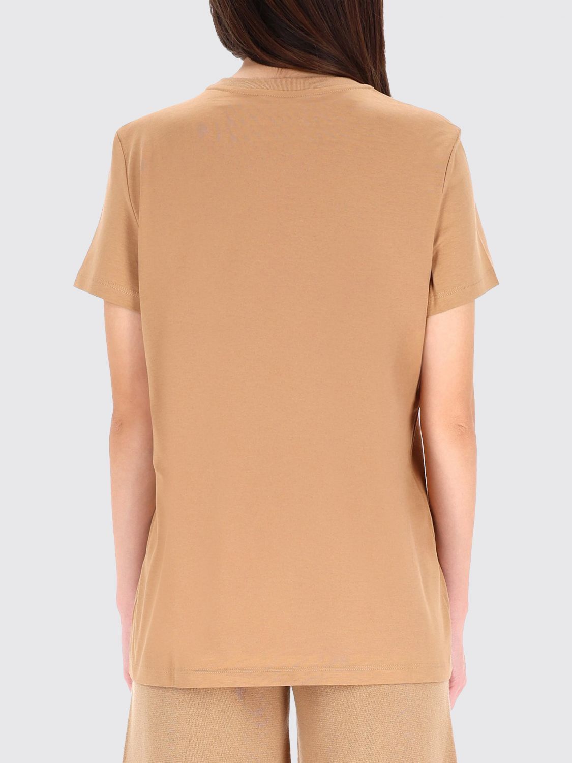 Max Mara Max Mara T-Shirt Woman Beige Size S / US 4 / IT 40 - 3 Thumbnail