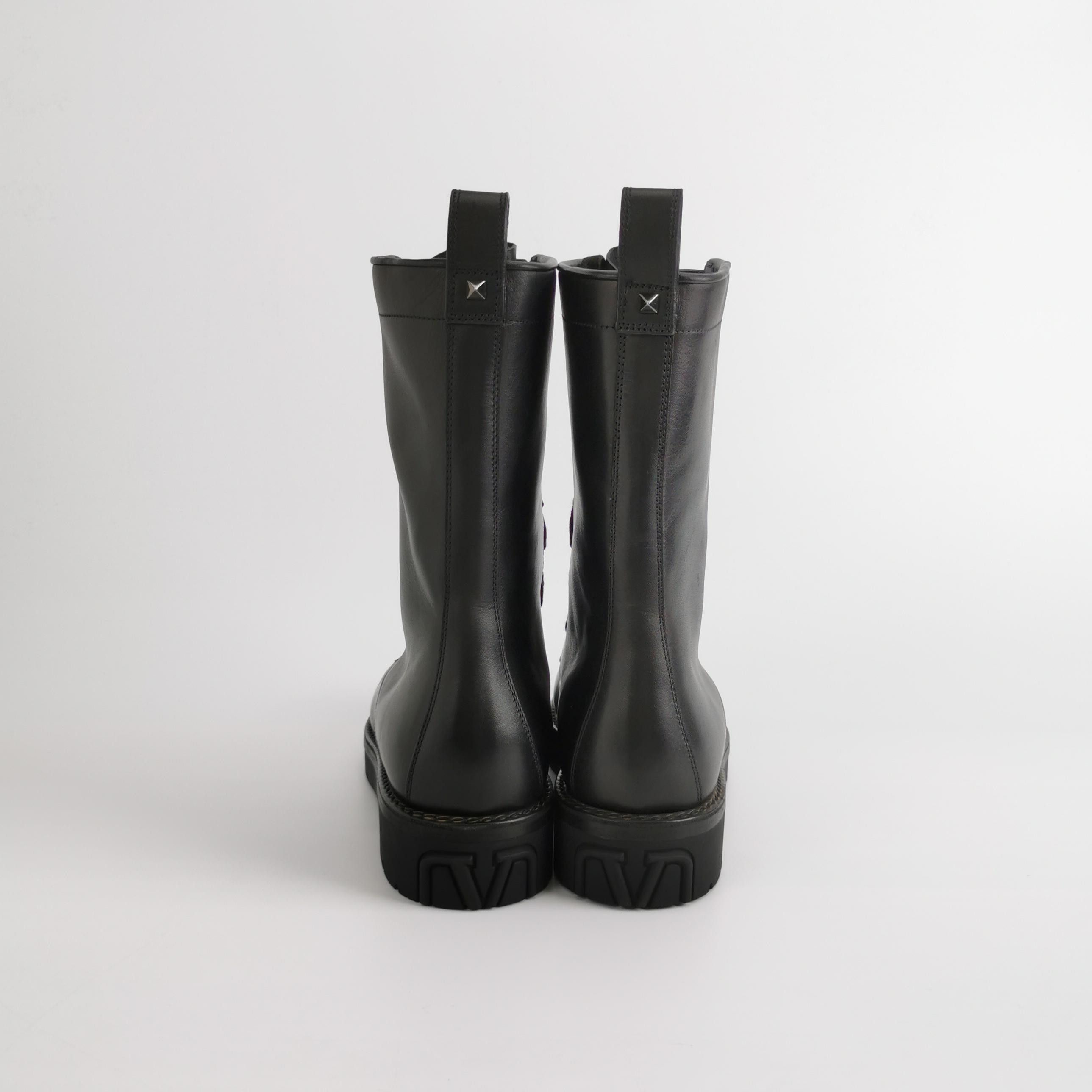 Valentino Valentino Leather Lace-Up Front-Zip Boots 43 Size US 10 / EU 43 - 5 Thumbnail