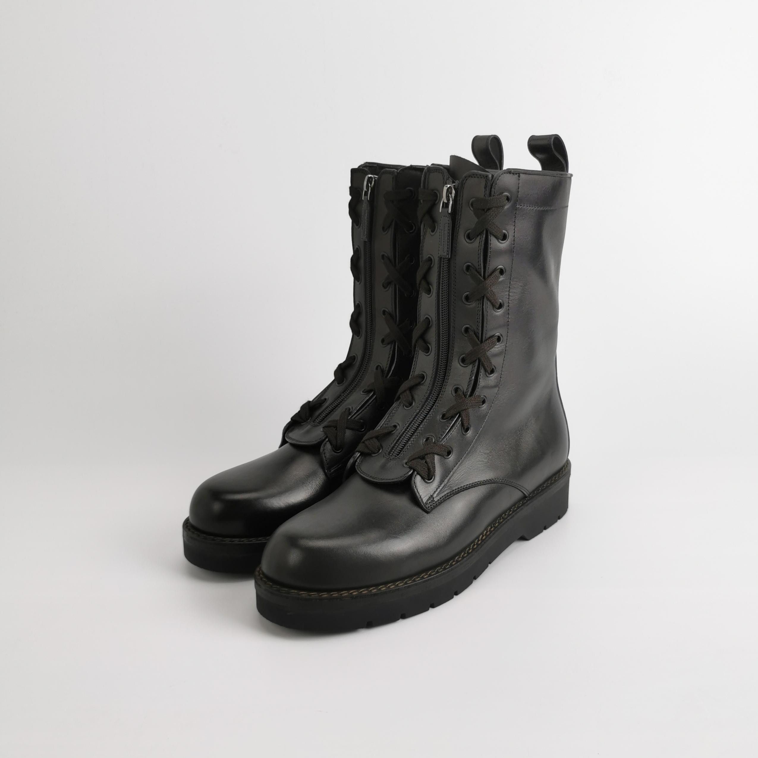 Valentino Valentino Leather Lace-Up Front-Zip Boots 43 Size US 10 / EU 43 - 3 Thumbnail