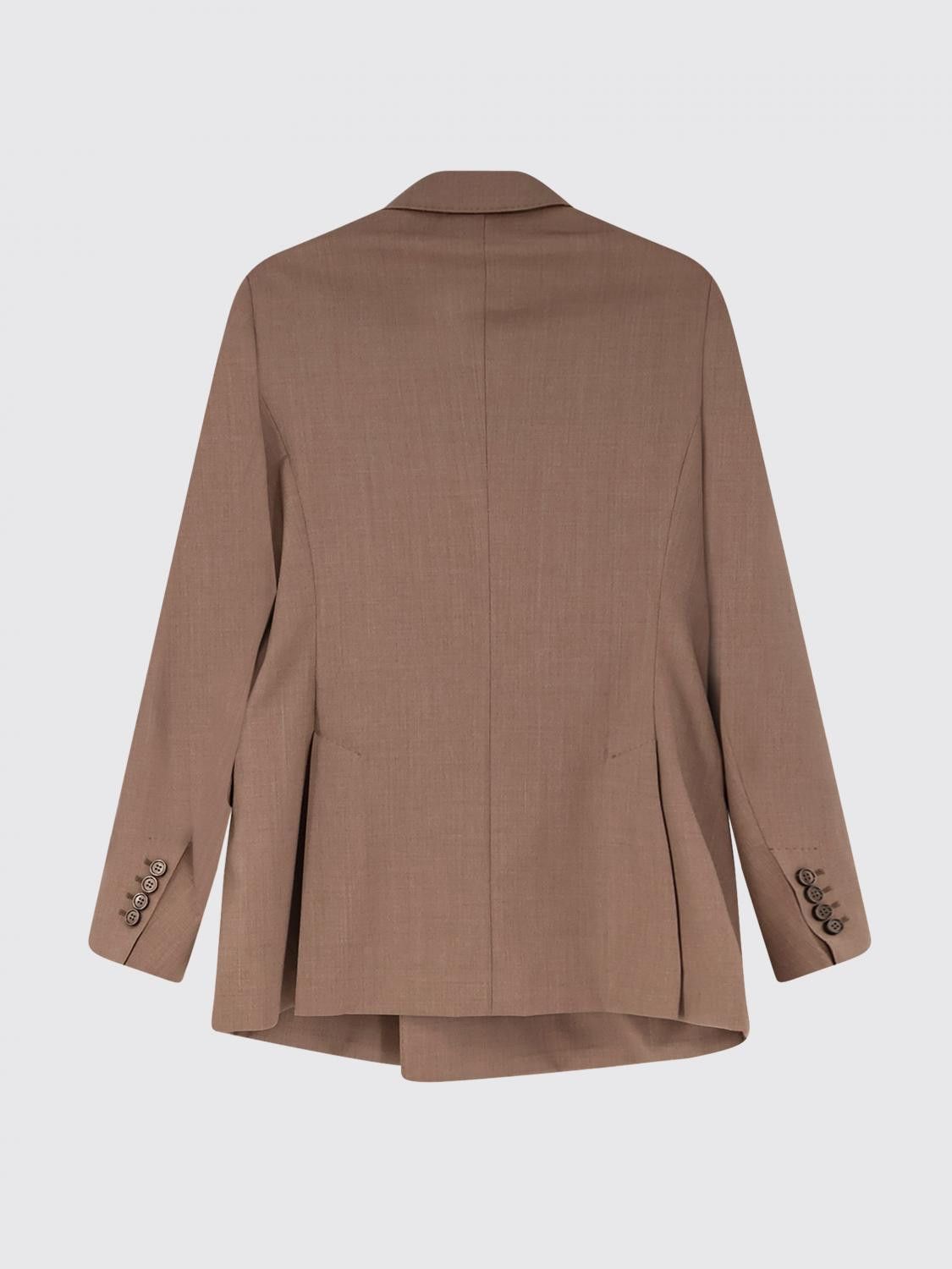 Max Mara Max Mara Jacket Woman Sand Size L / US 10 / IT 46 - 3 Thumbnail