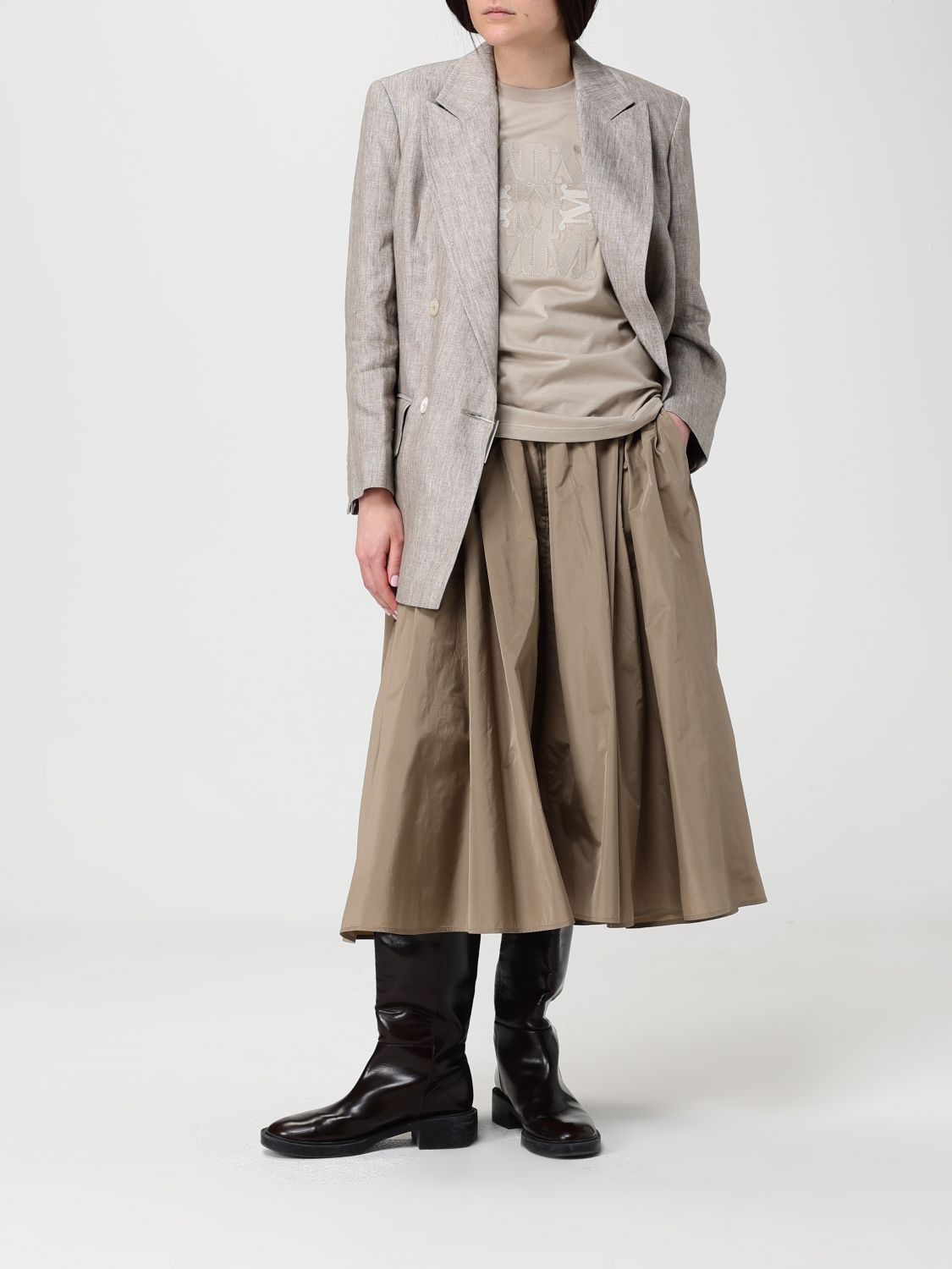 Max Mara Max Mara Jacket Woman Grey 1 Size S / US 4 / IT 40 - 2 Thumbnail