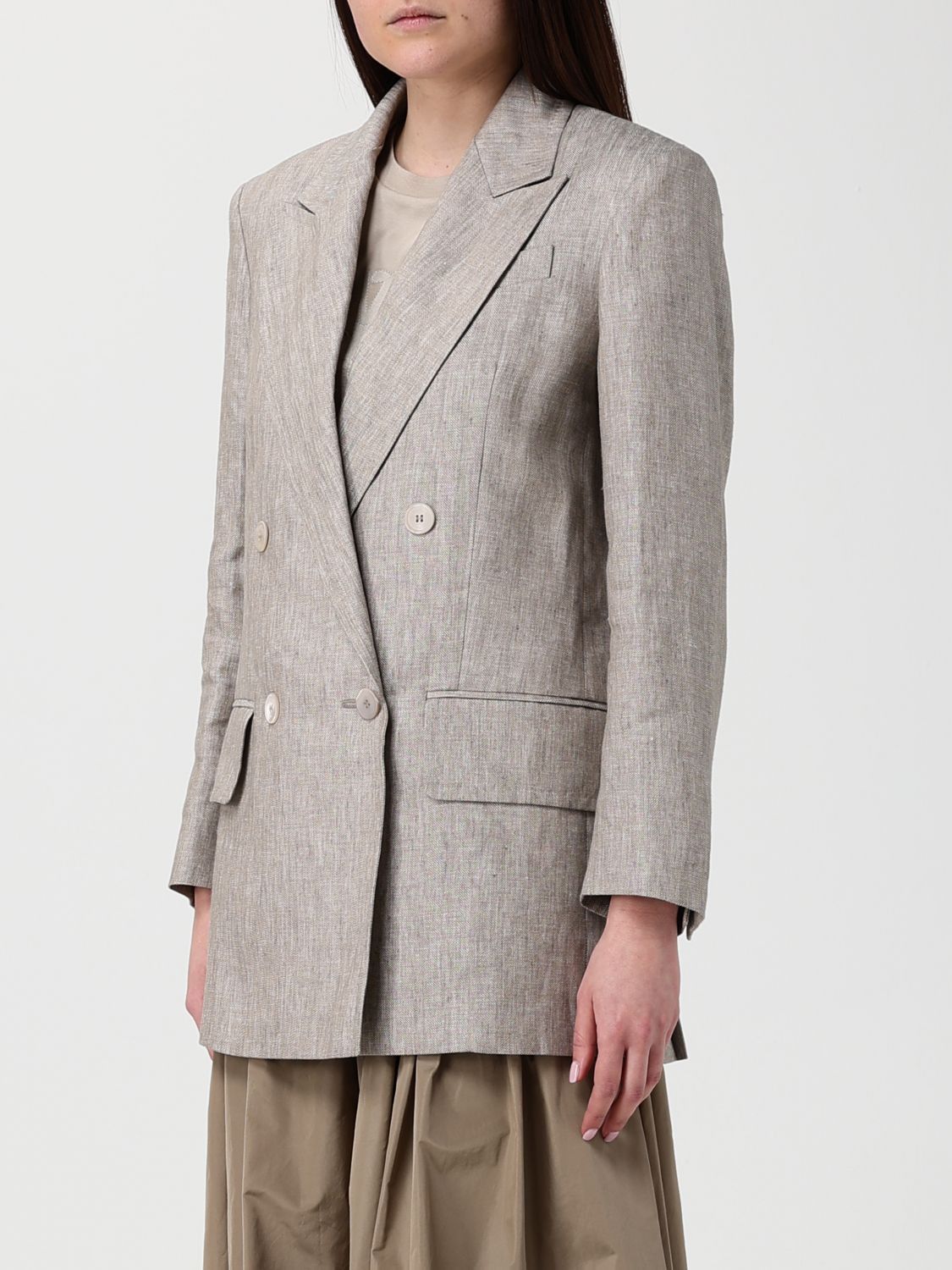 Max Mara Max Mara Jacket Woman Grey 1 Size S / US 4 / IT 40 - 4 Thumbnail