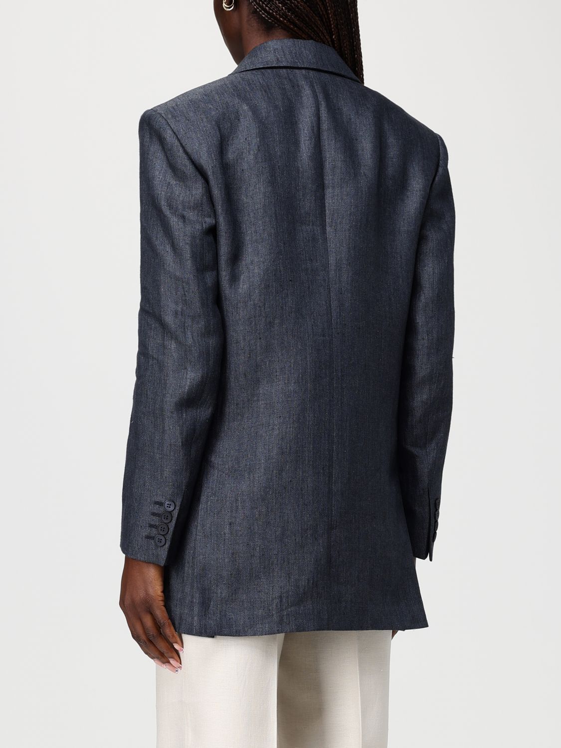 Max Mara Max Mara Jacket Woman Grey Size XS / US 0-2 / IT 36-38 - 3 Thumbnail