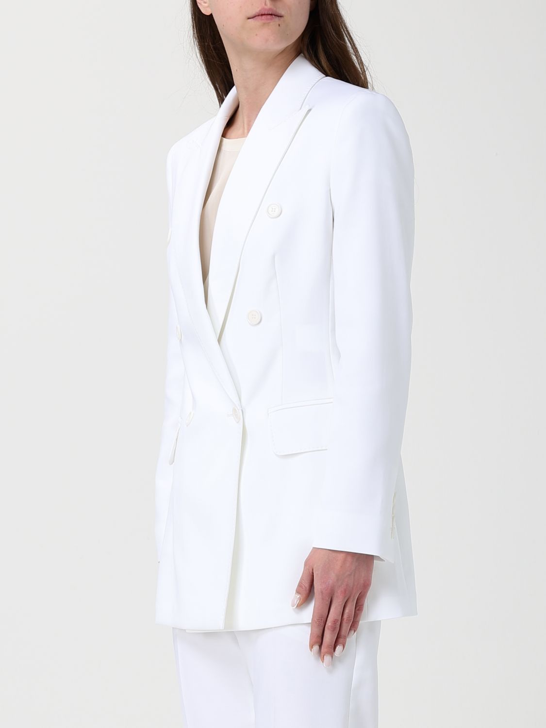 Max Mara Max Mara Jacket Woman White Size M / US 6-8 / IT 42-44 - 4 Thumbnail