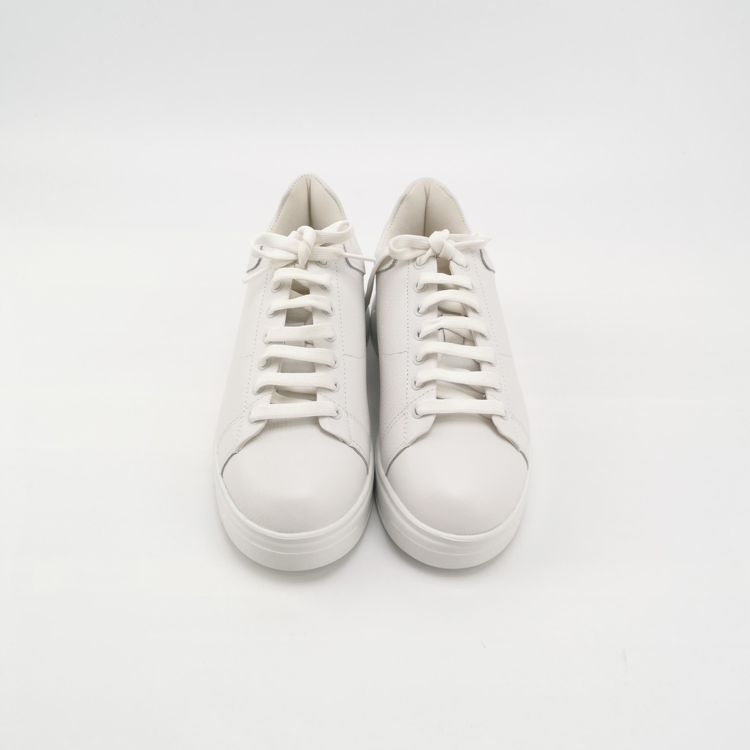 Emporio Armani Emporio Armani White Leather Low-Top Sneakers 40 Size US 7 / EU 40 - 4 Thumbnail