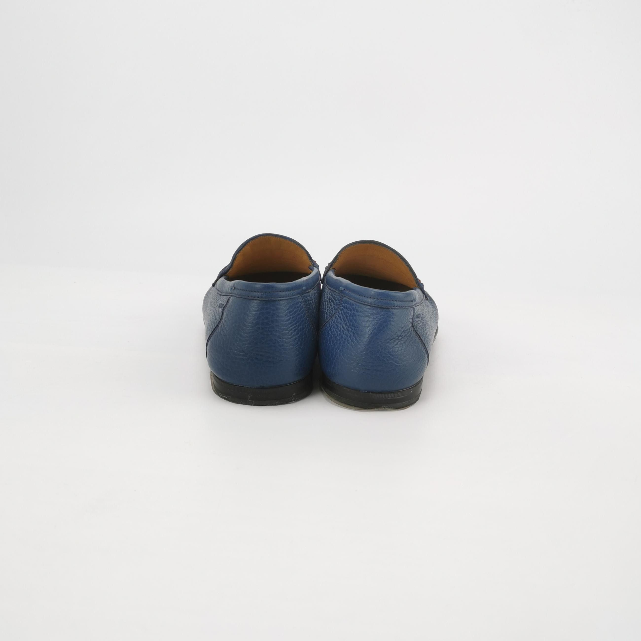 Bally Bally Grained Leather Striped Loafers 38.5 Size US 8.5 / IT 38.5 - 5 Thumbnail