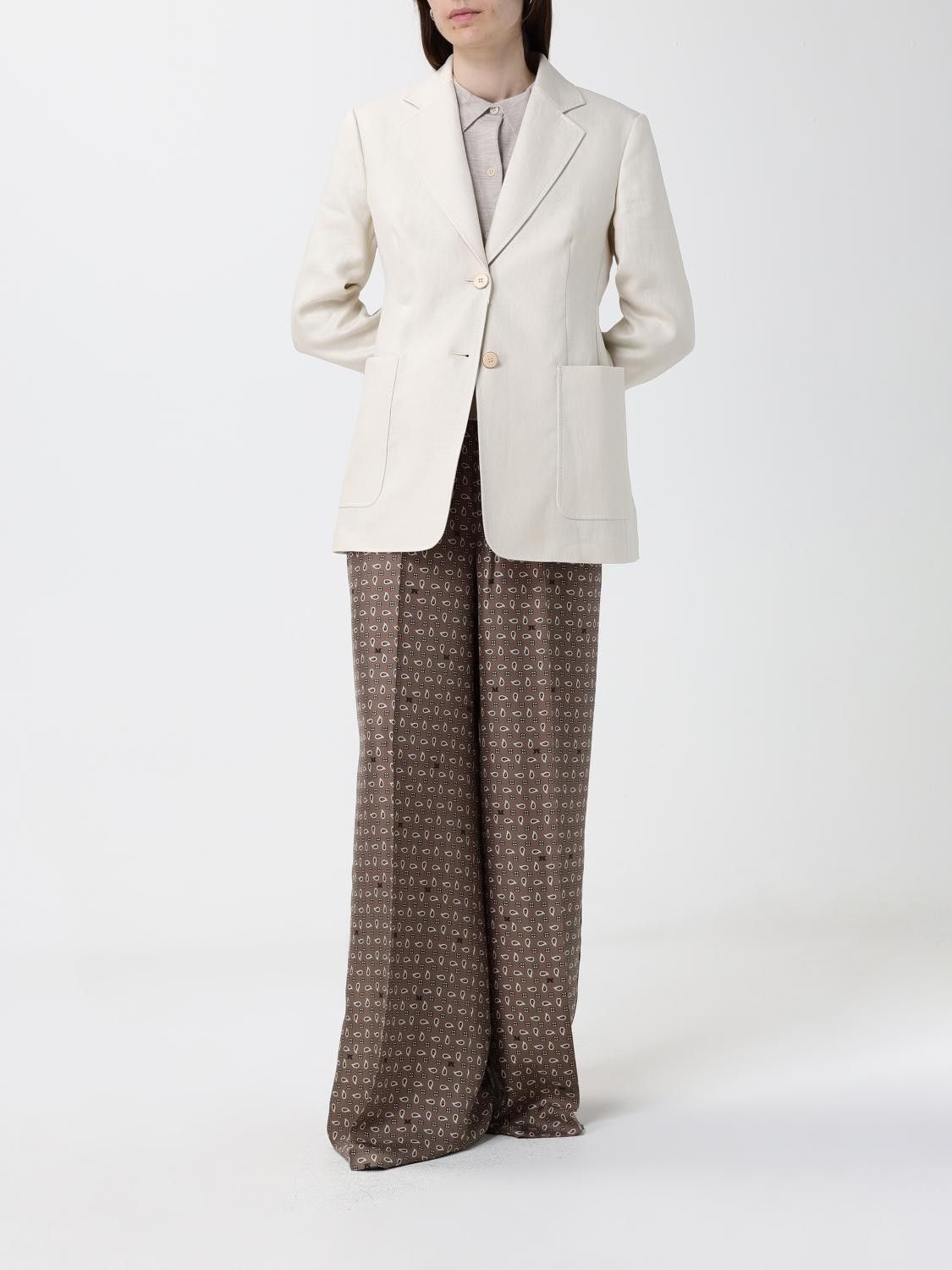Max Mara Max Mara Jacket Woman Natural Size XL / US 12-14 / IT 48-50 - 2 Thumbnail
