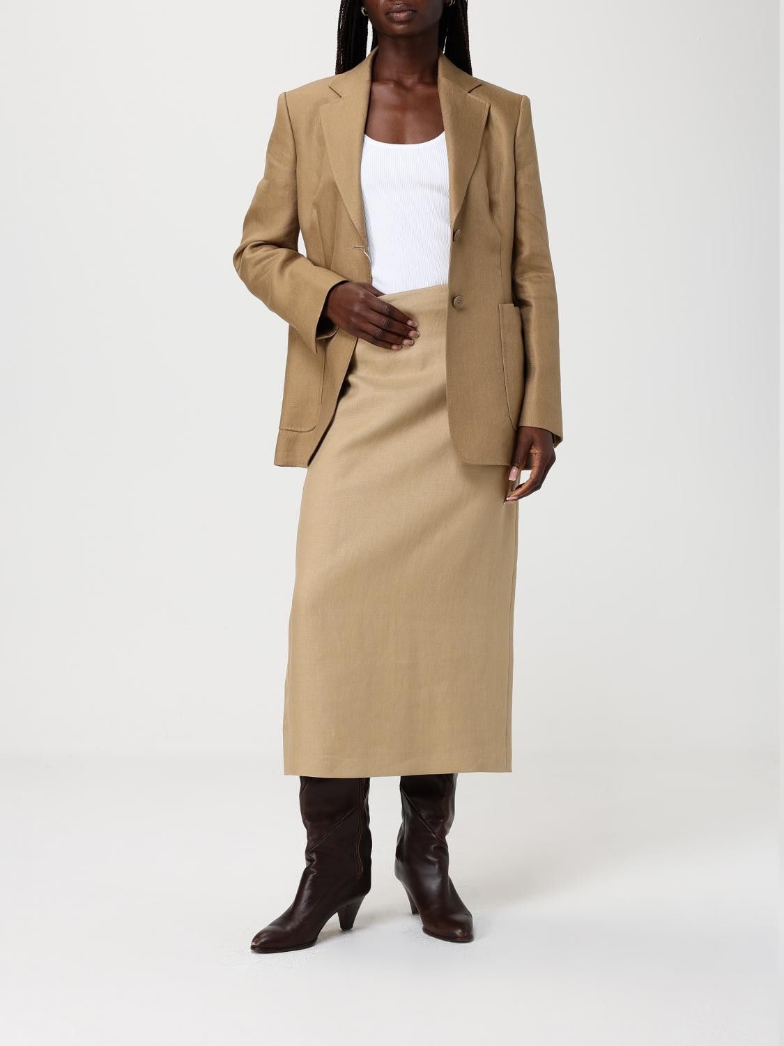 Max Mara Max Mara Jacket Woman Beige Size S / US 4 / IT 40 - 2 Thumbnail