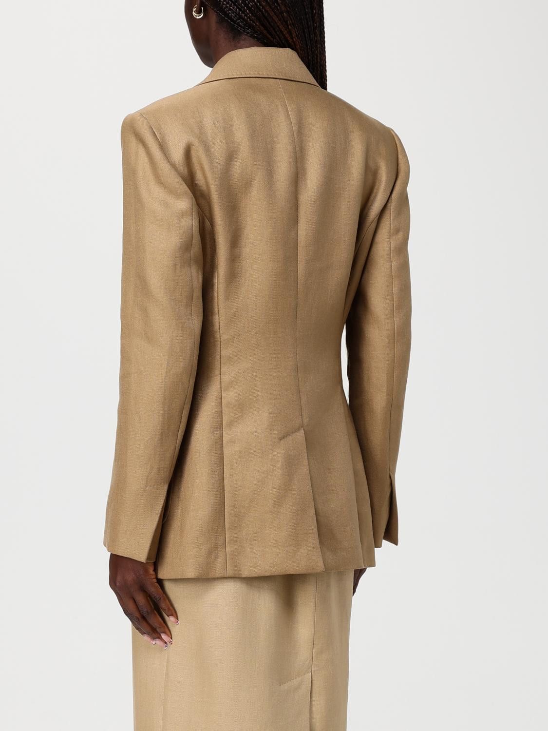 Max Mara Max Mara Jacket Woman Beige Size M / US 6-8 / IT 42-44 - 3 Thumbnail
