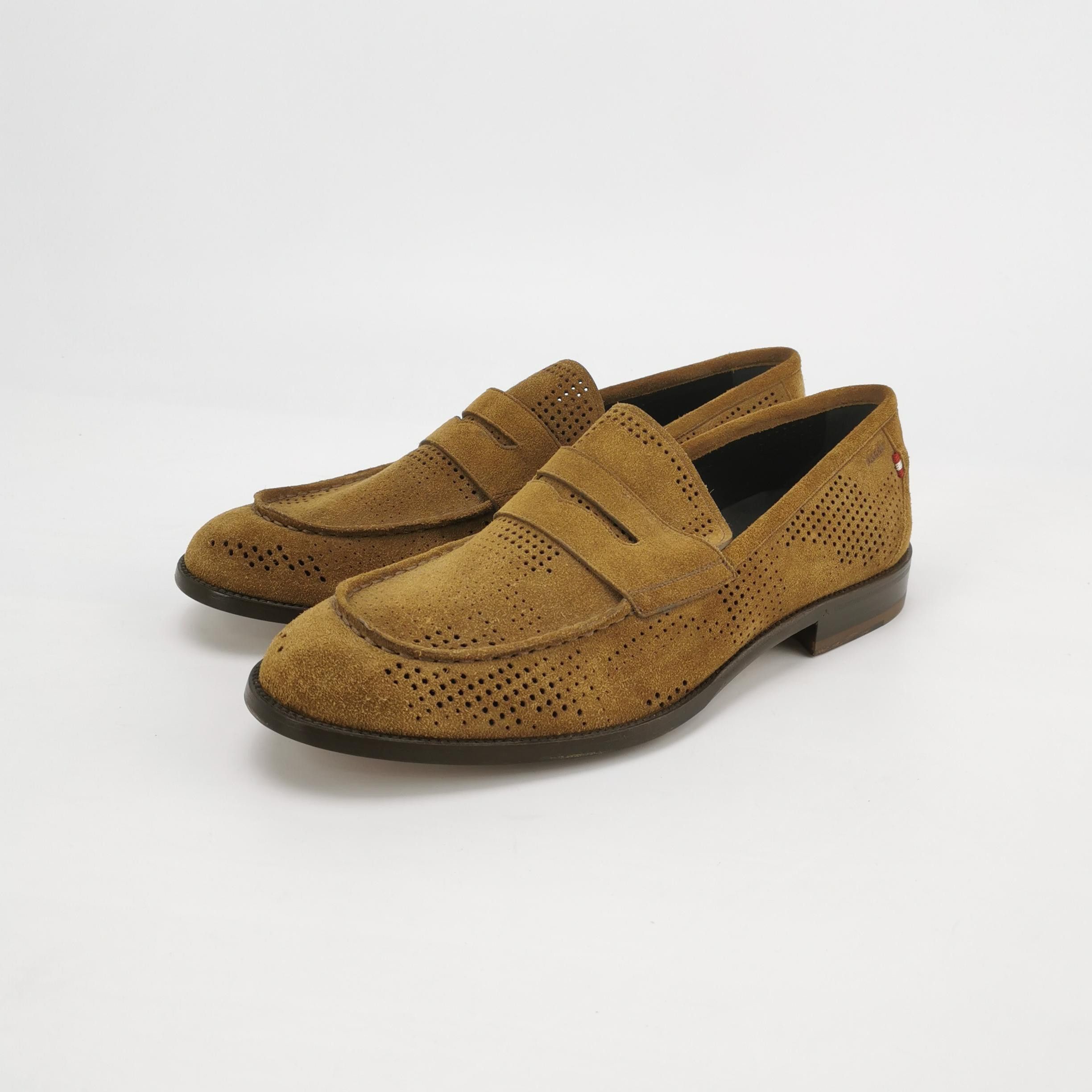 Bally Bally Perforated Suede Penny Loafers US 9.5 Size US 9 / EU 42 - 3 Thumbnail