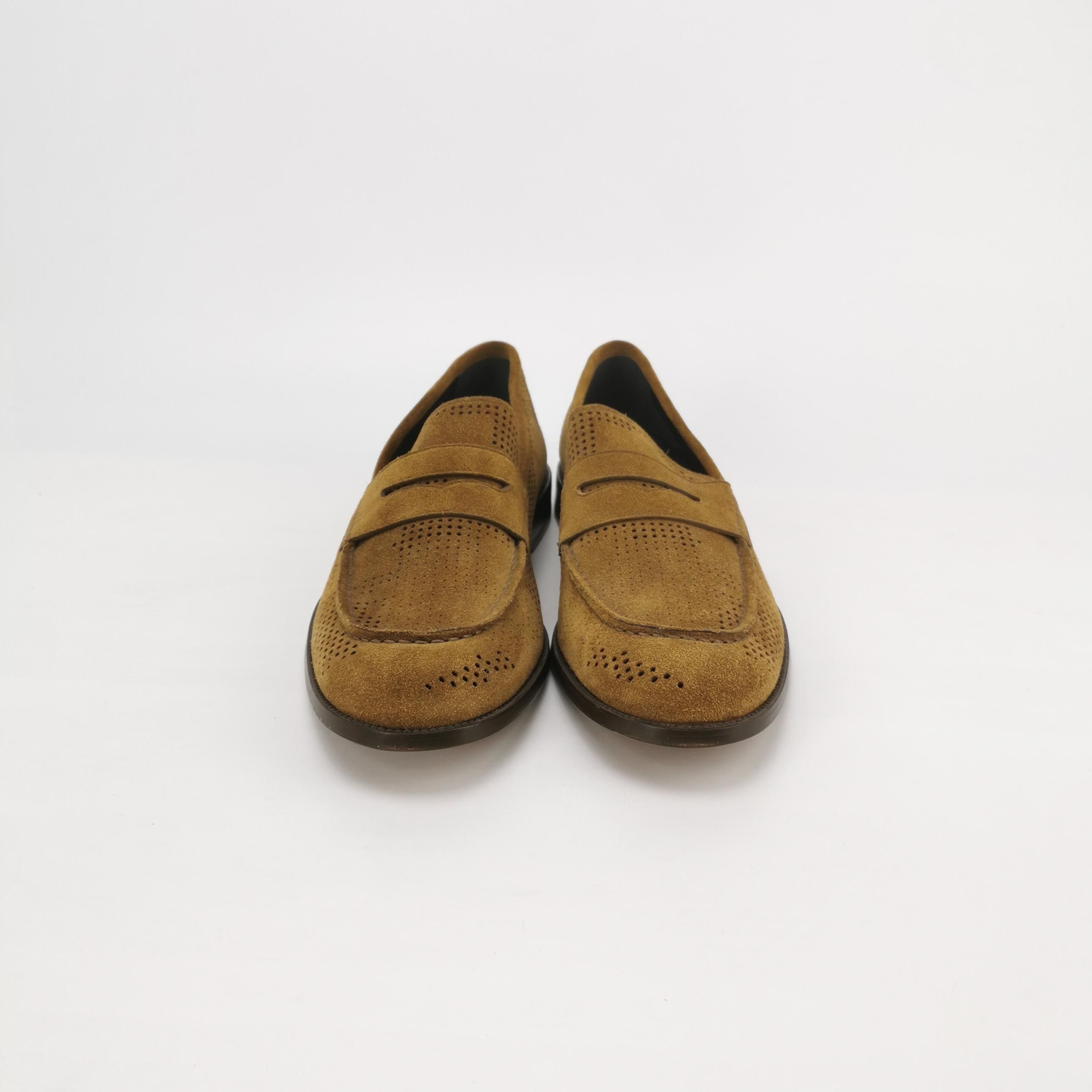 Bally Bally Perforated Suede Penny Loafers US 9.5 Size US 9 / EU 42 - 4 Thumbnail