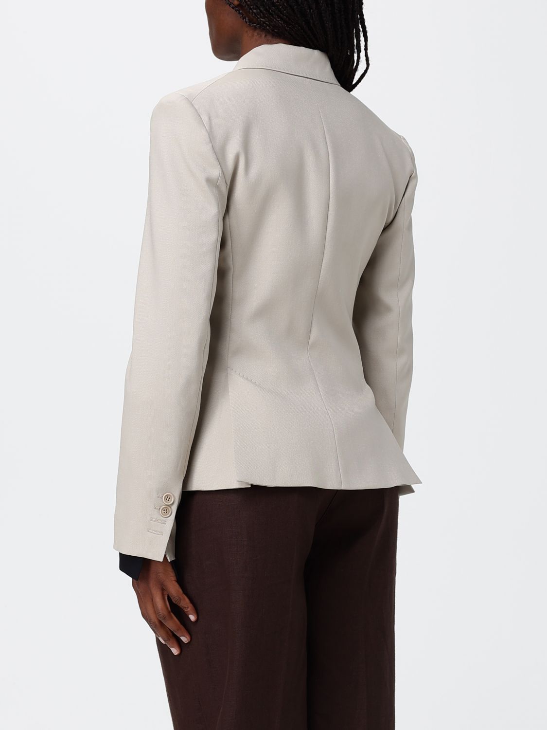 Max Mara Max Mara Jacket Woman Beige Size XS / US 0-2 / IT 36-38 - 3 Thumbnail