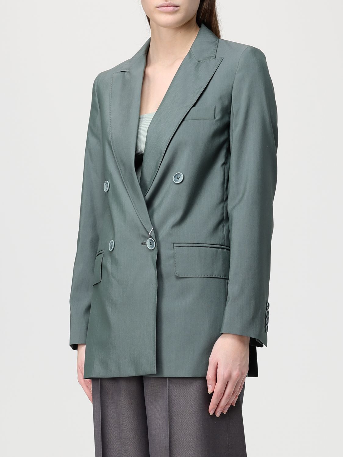 Max Mara Max Mara Jacket Woman Green Size M / US 6-8 / IT 42-44 - 4 Thumbnail