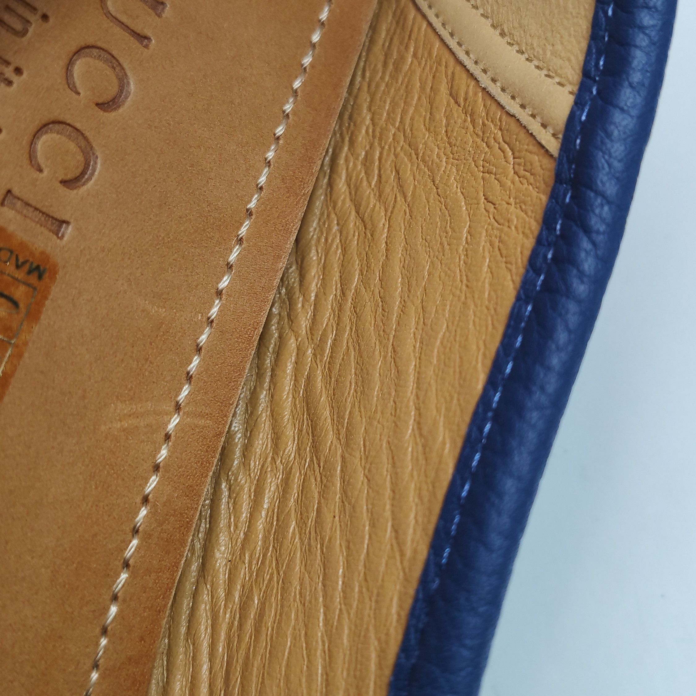 Gucci Gucci Blue Leather Horsebit Slip Ons 40 Size US 7 / EU 40 - 12 Thumbnail