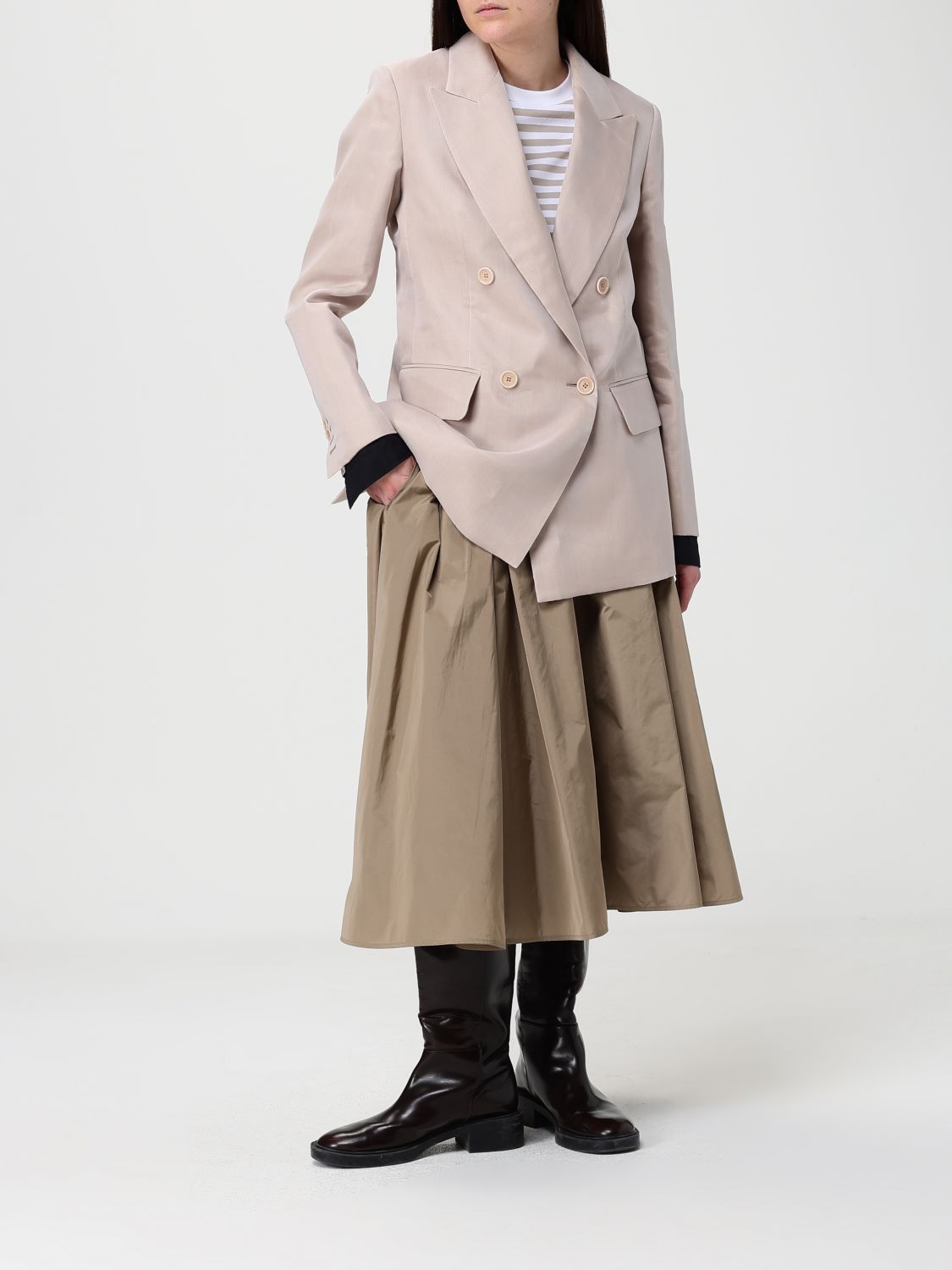 Max Mara Max Mara Jacket Woman Brown Size M / US 6-8 / IT 42-44 - 2 Thumbnail