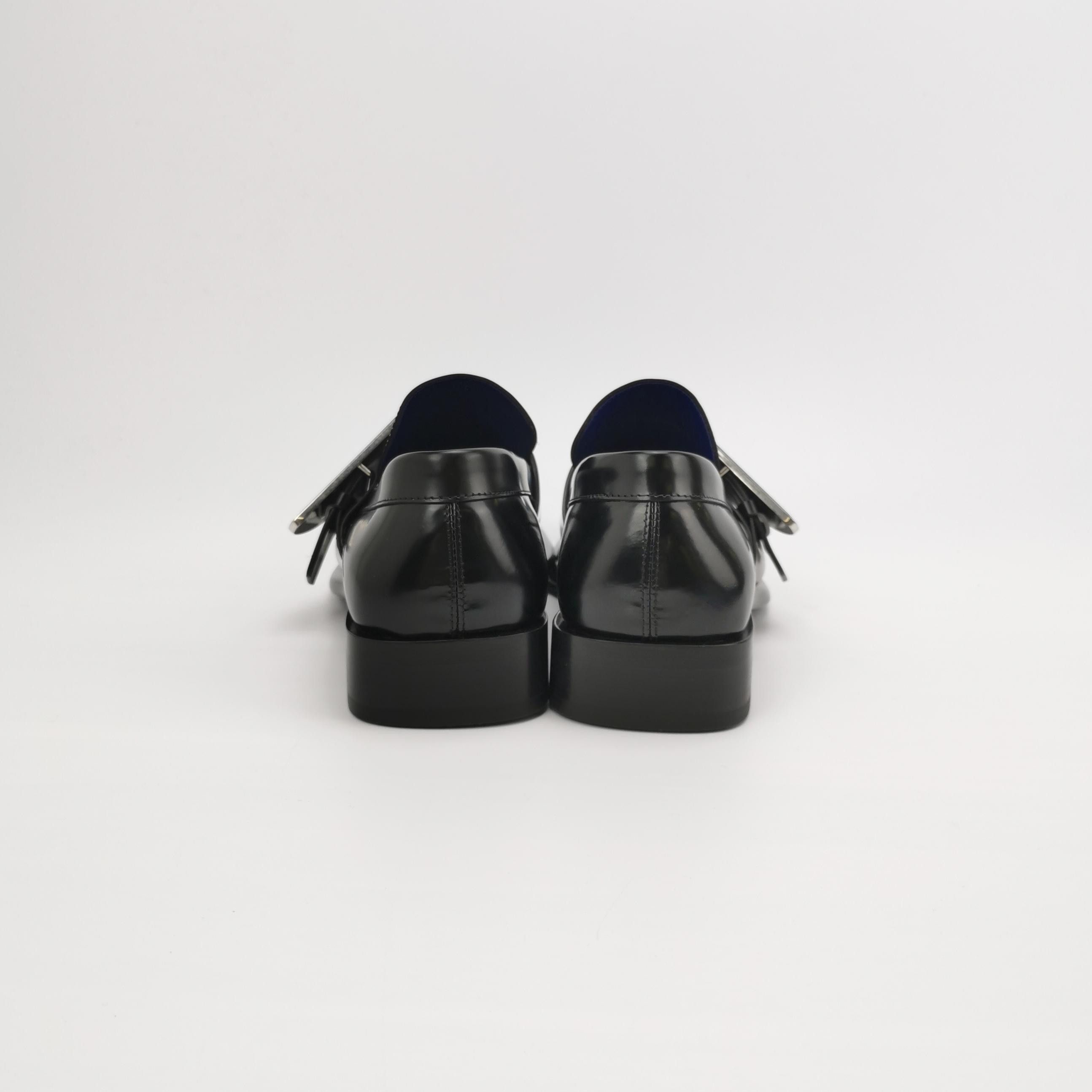 Burberry Burberry Shield Leather Square Toe Loafers EU 39 Size US 6 / EU 39 - 5 Thumbnail