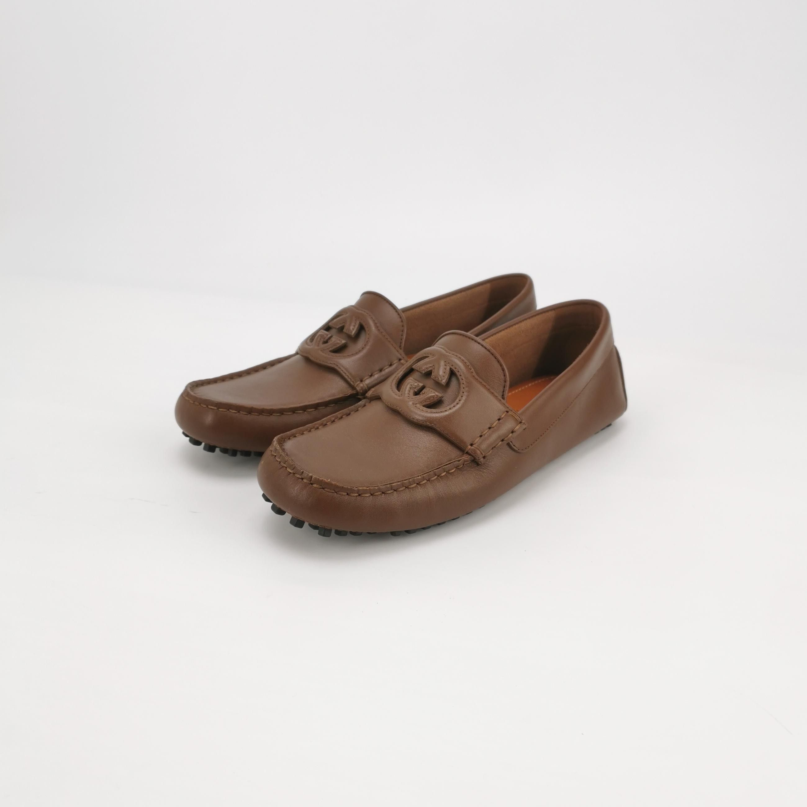 Gucci Gucci Interlocking G Leather Driving Shoes 39.5 Size US 6 / EU 39 - 3 Thumbnail
