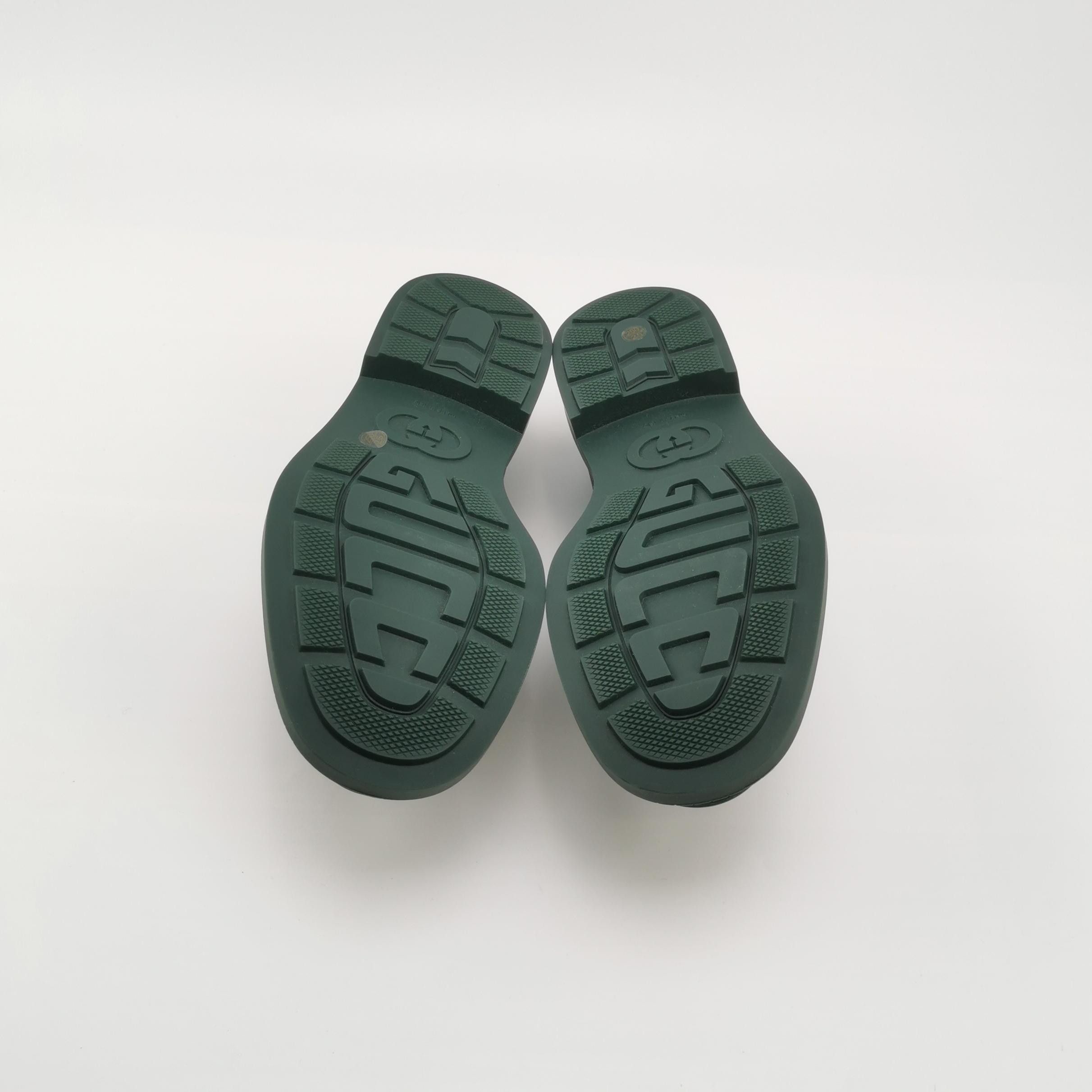 Gucci Gucci Horsebit Green Rubber Loafers EU 41 Size US 8 / EU 41 - 6 Thumbnail