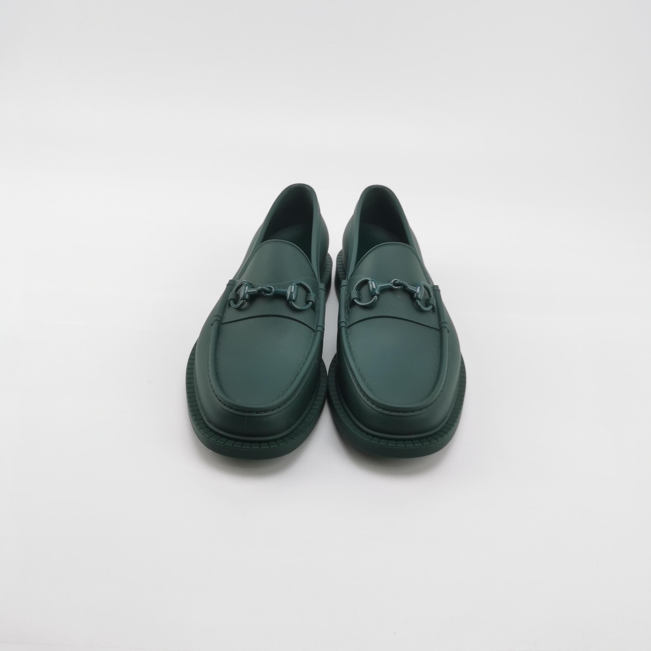 Gucci Gucci Horsebit Green Rubber Loafers EU 41 Size US 8 / EU 41 - 4 Thumbnail