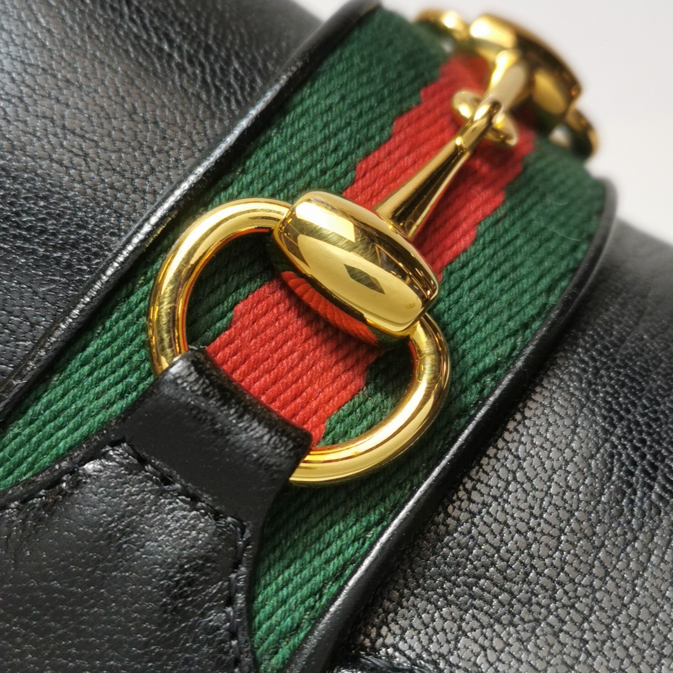 Gucci Gucci Web Stripe Horsebit Loafers 11.5 Size US 12 / EU 45 - 15 Thumbnail