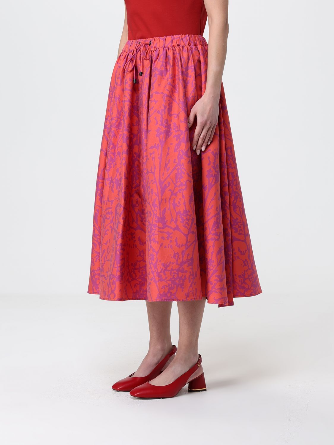 Max Mara Max Mara Skirt Woman Coral Size 27" / US 4 / IT 40 - 4 Thumbnail