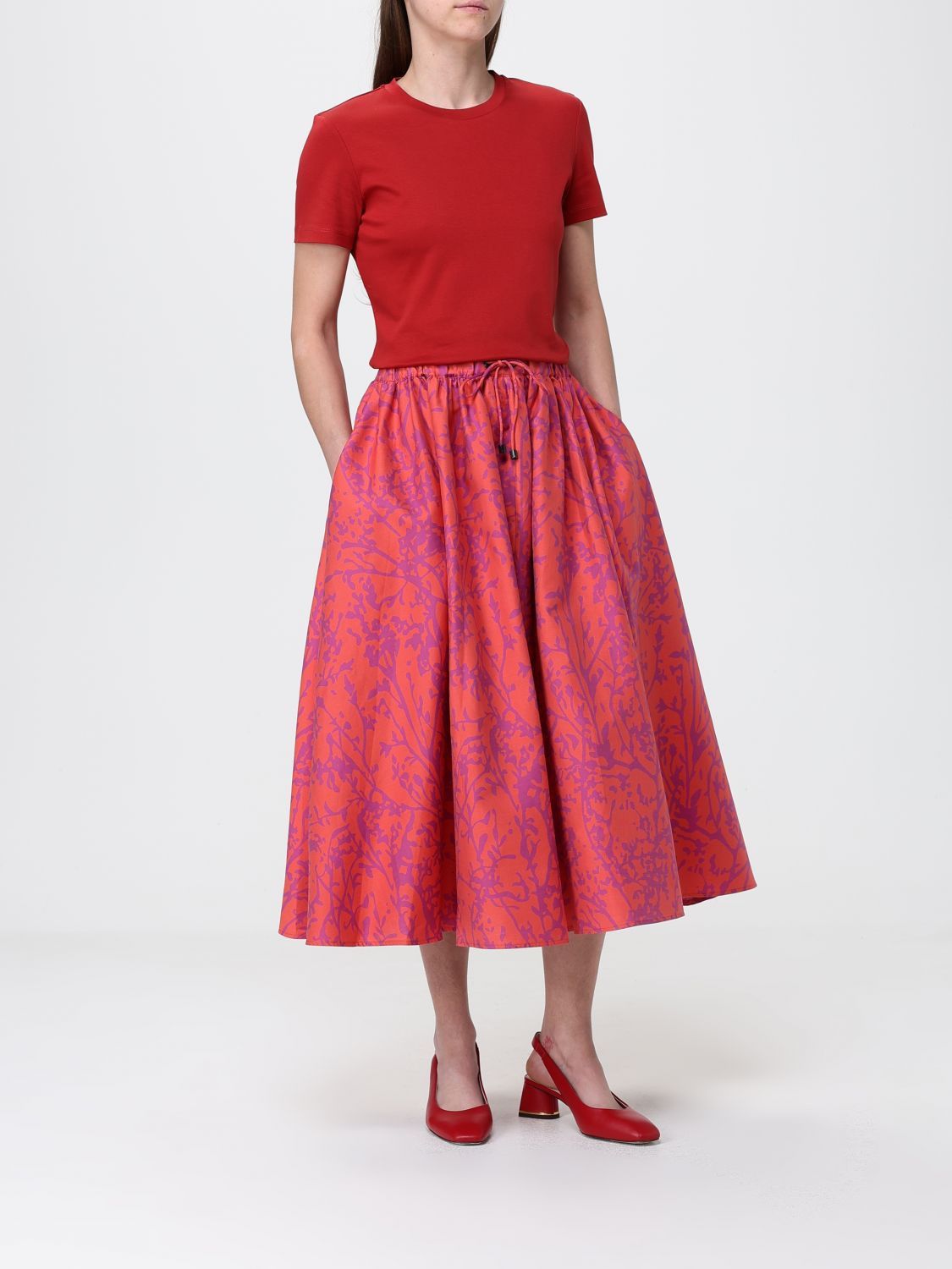 Max Mara Max Mara Skirt Woman Coral Size 30" / US 8 / IT 44 - 2 Thumbnail