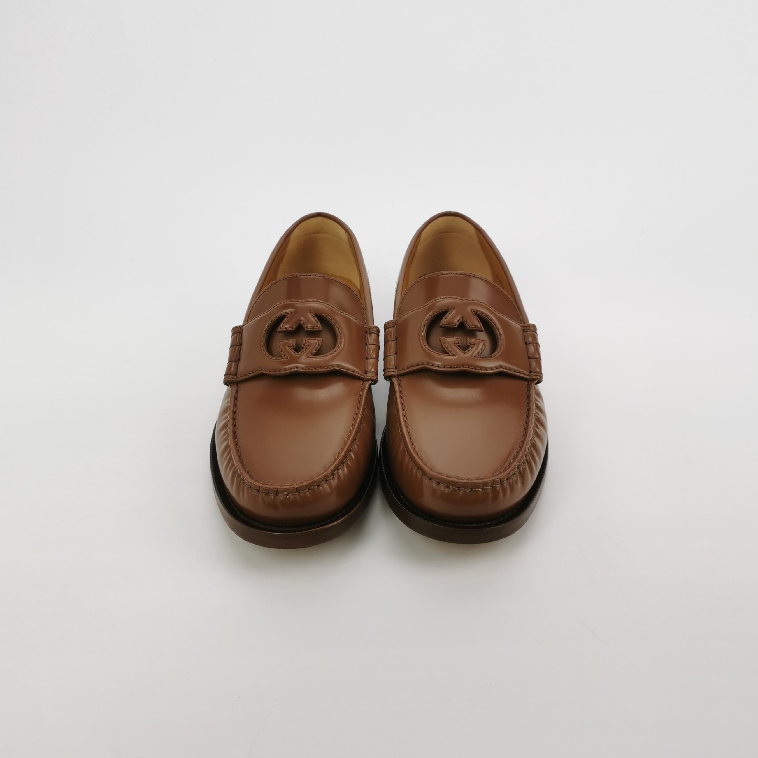 Gucci Gucci Interlocking G Leather Loafers Size 6 Size US 7 / EU 40 - 4 Thumbnail