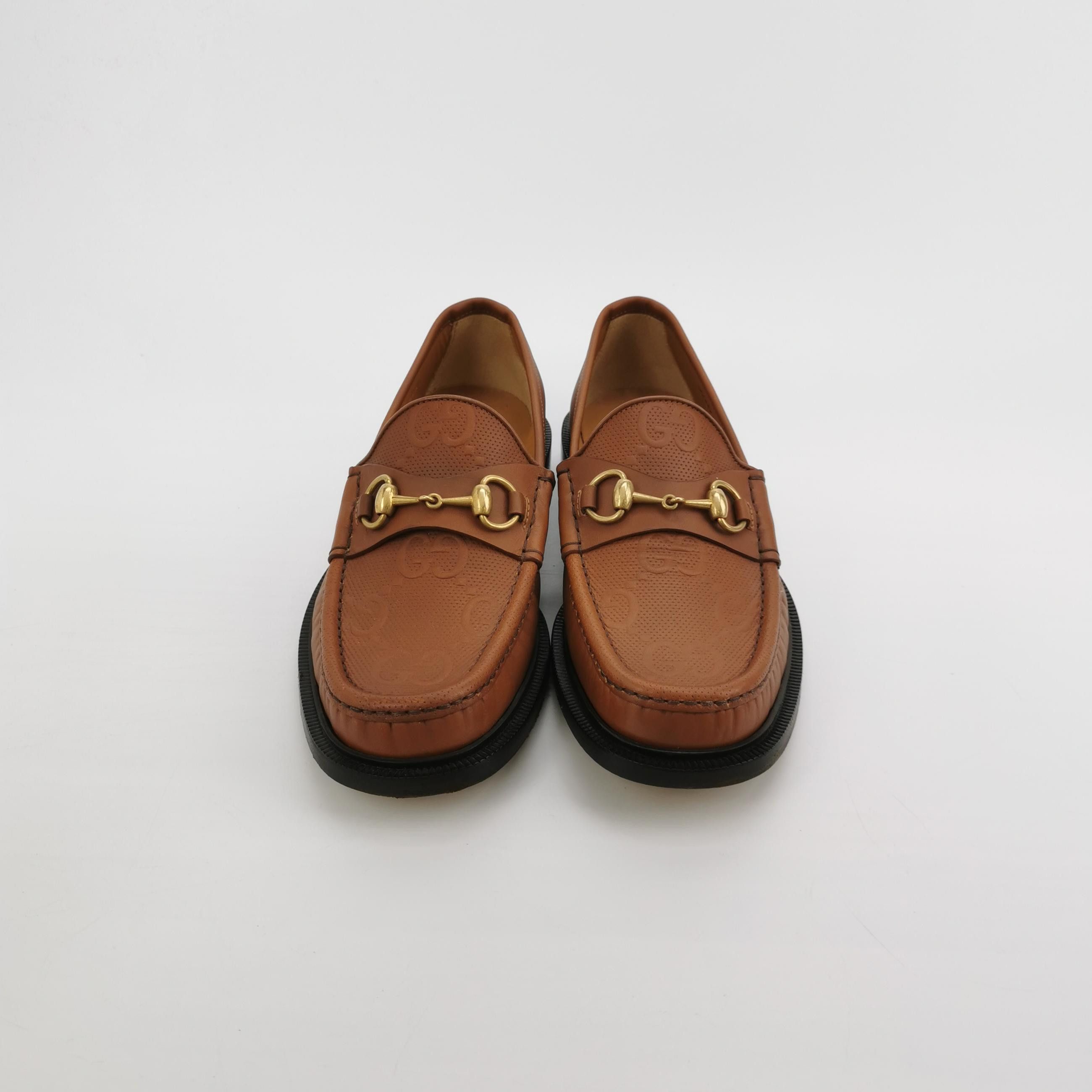 Gucci Gucci Embossed Leather Horsebit Loafers 41 Size US 8 / EU 41 - 4 Thumbnail