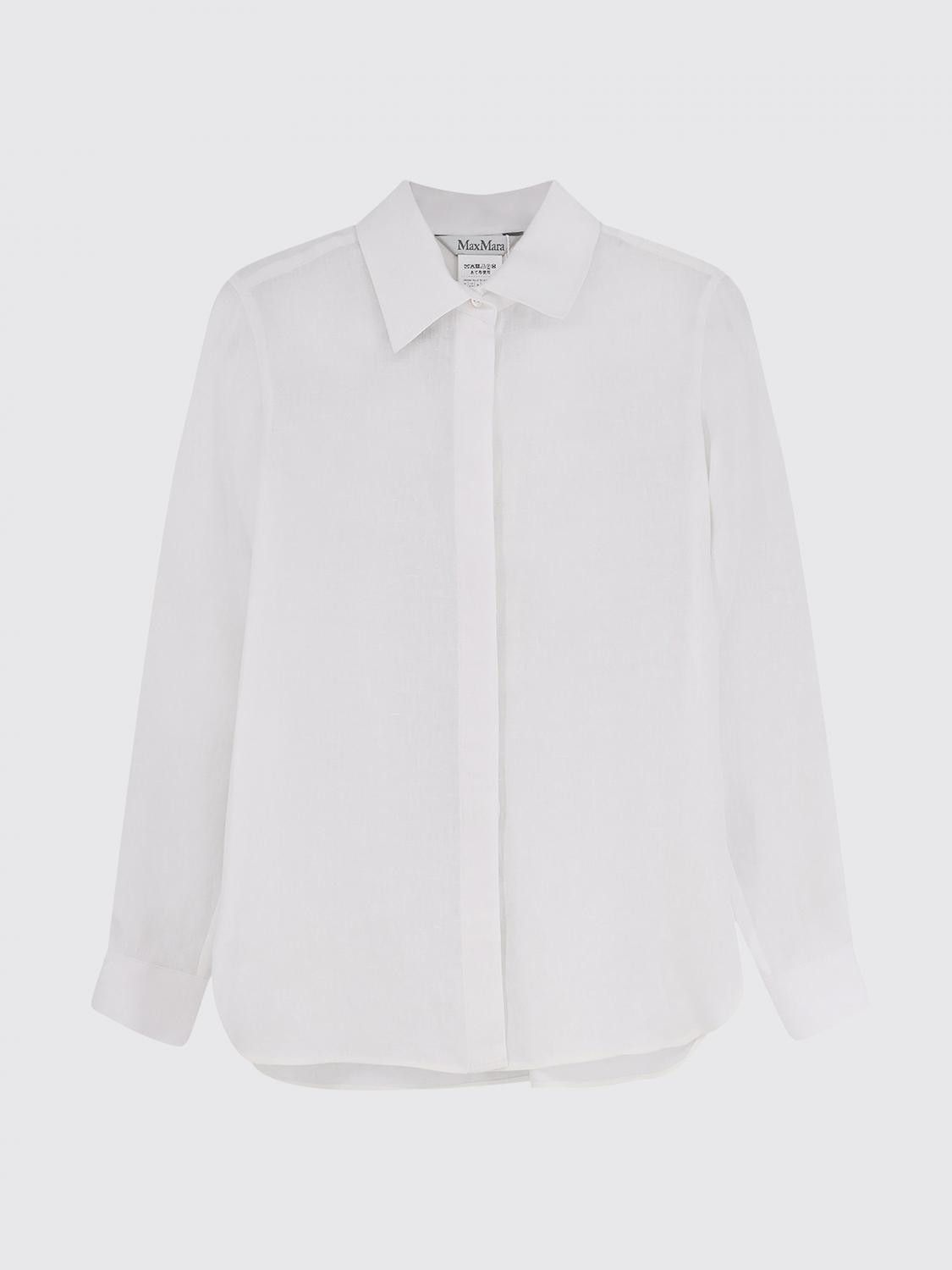Max Mara Max Mara Shirt Woman White Size M / US 6-8 / IT 42-44 - 2 Thumbnail