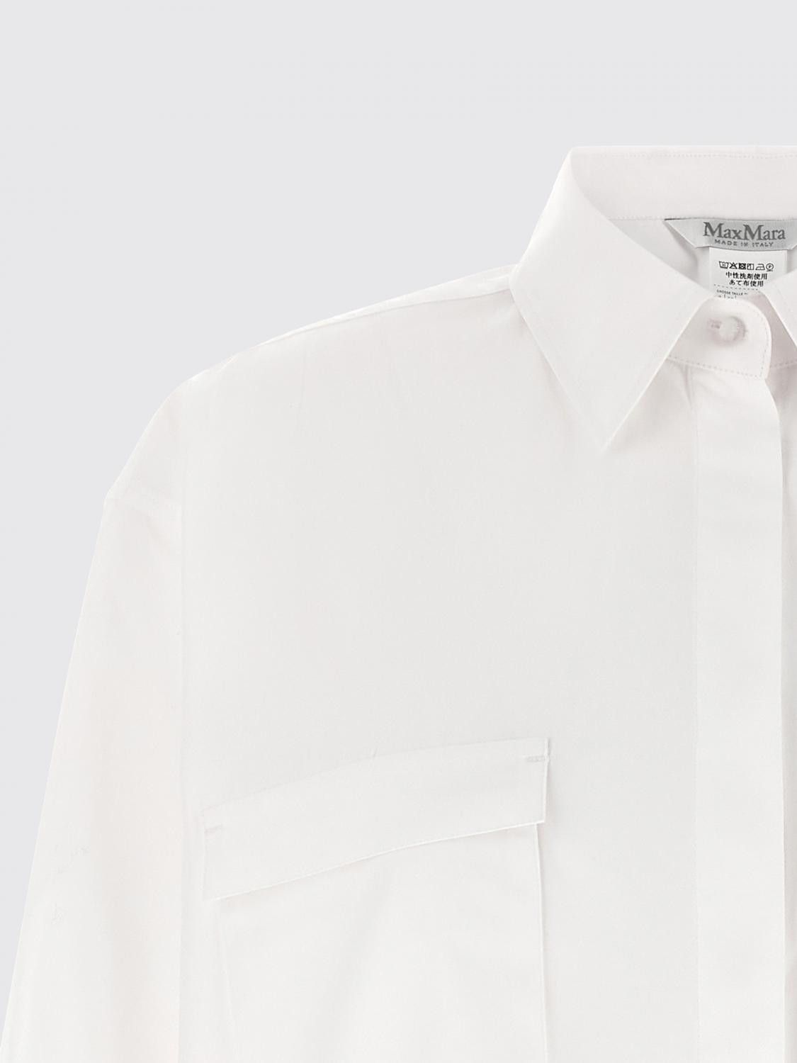 Max Mara Max Mara Shirt Woman White Size M / US 6-8 / IT 42-44 - 4 Thumbnail