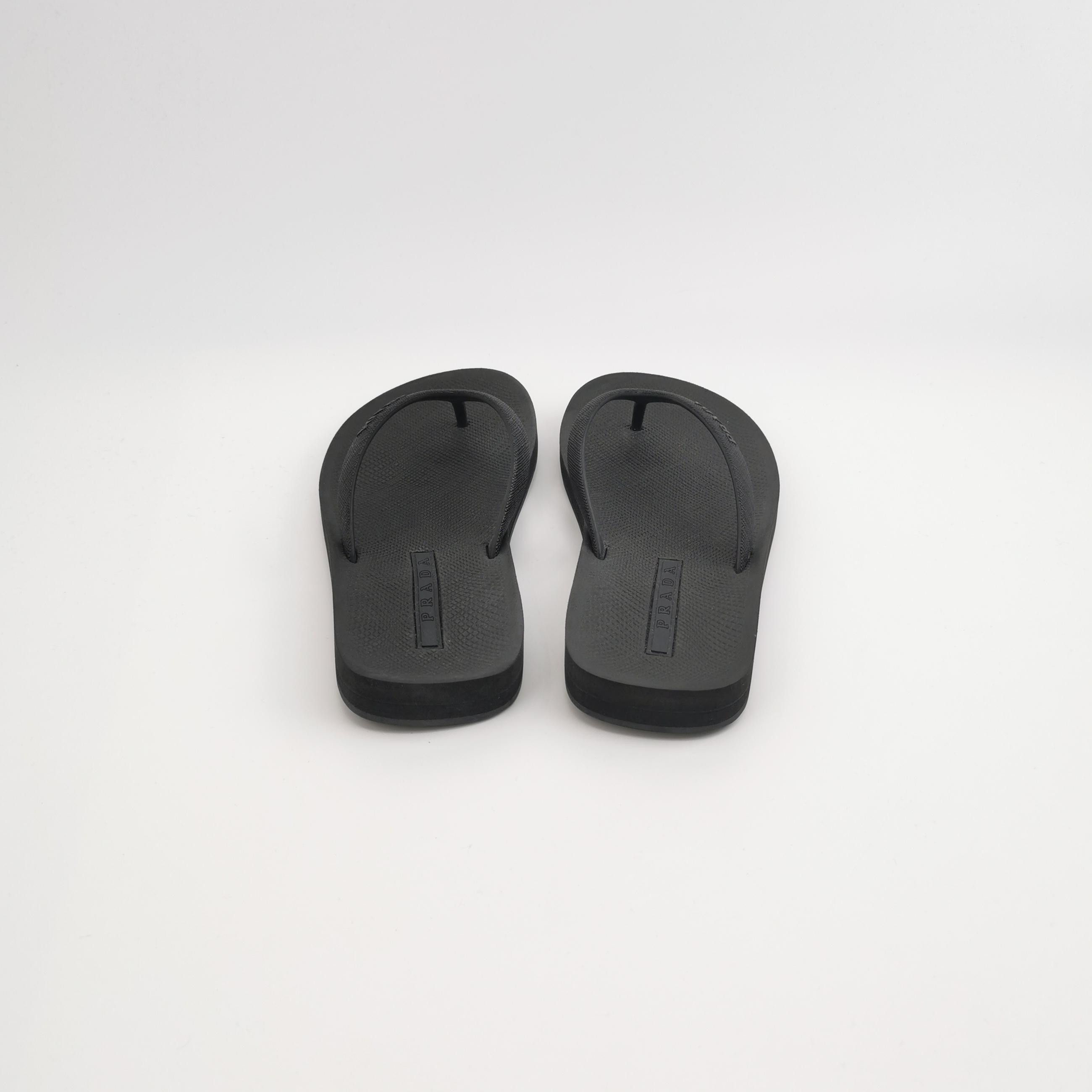 Prada Prada Logo Embossed Flip Flops Size 40.5 Size US 7 / EU 40 - 5 Thumbnail