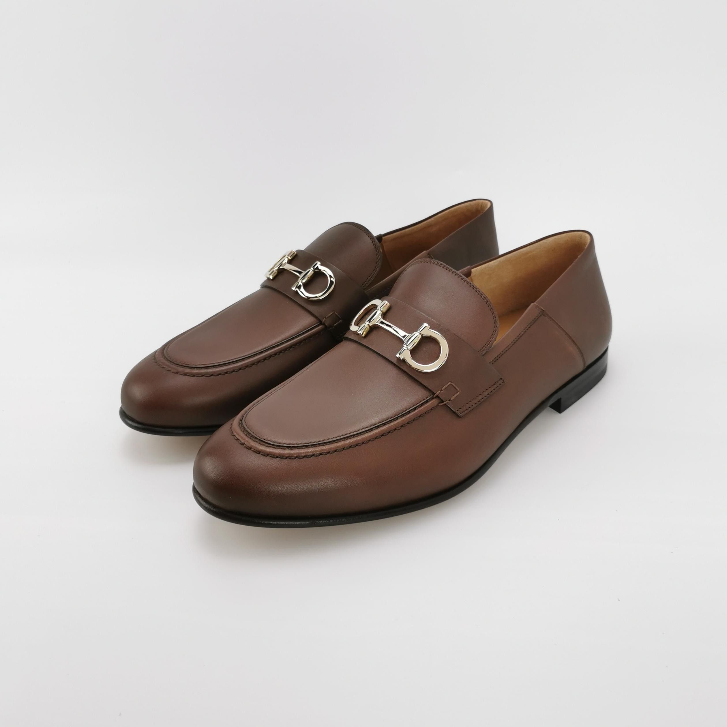 Salvatore Ferragamo Salvatore Ferragamo Gancini Bit Leather Loafers 9.5 Size US 10 / EU 43 - 3 Thumbnail