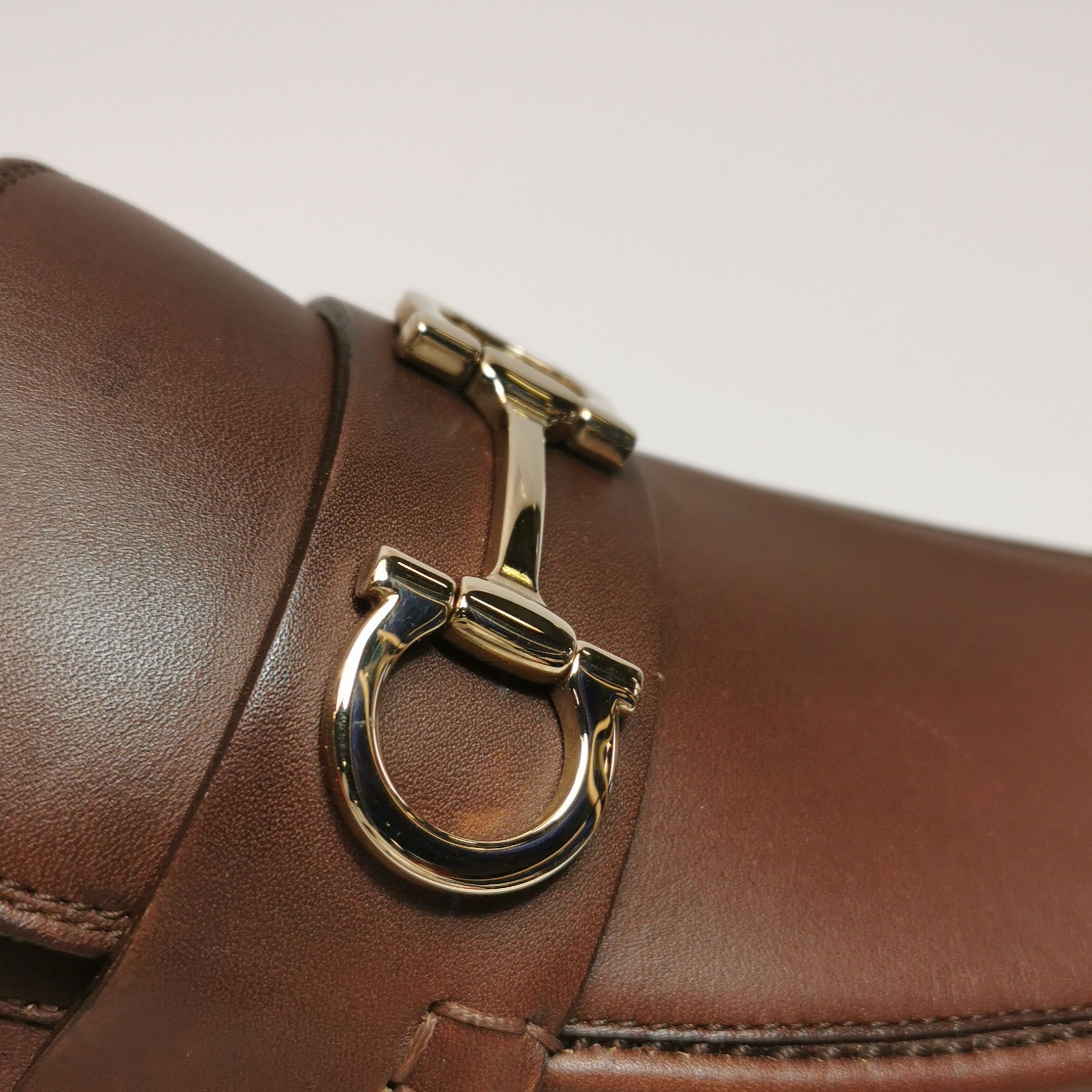 Salvatore Ferragamo Salvatore Ferragamo Gancini Bit Leather Loafers 9.5 Size US 10 / EU 43 - 11 Thumbnail