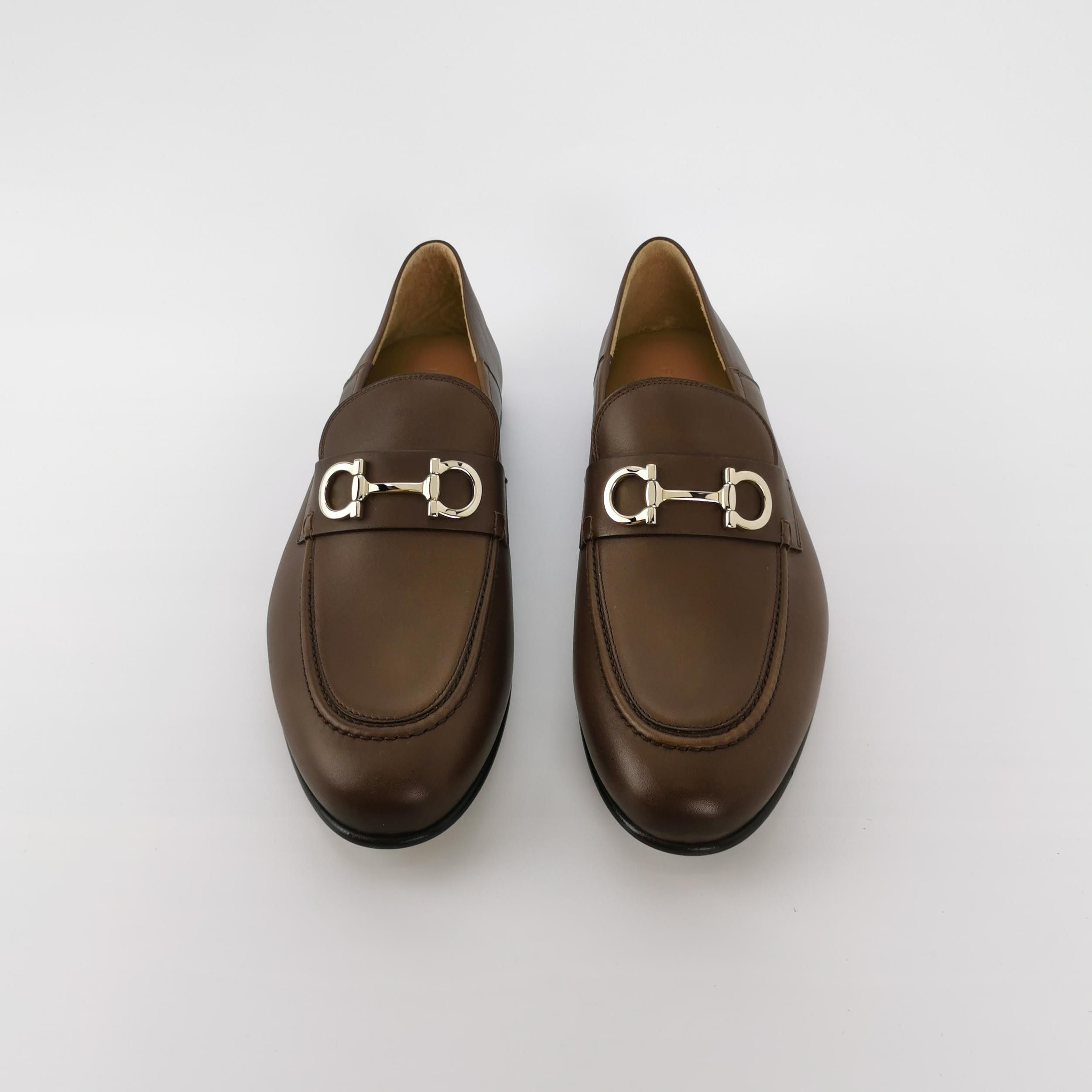 Salvatore Ferragamo Salvatore Ferragamo Gancini Bit Leather Loafers 9.5 Size US 10 / EU 43 - 4 Thumbnail