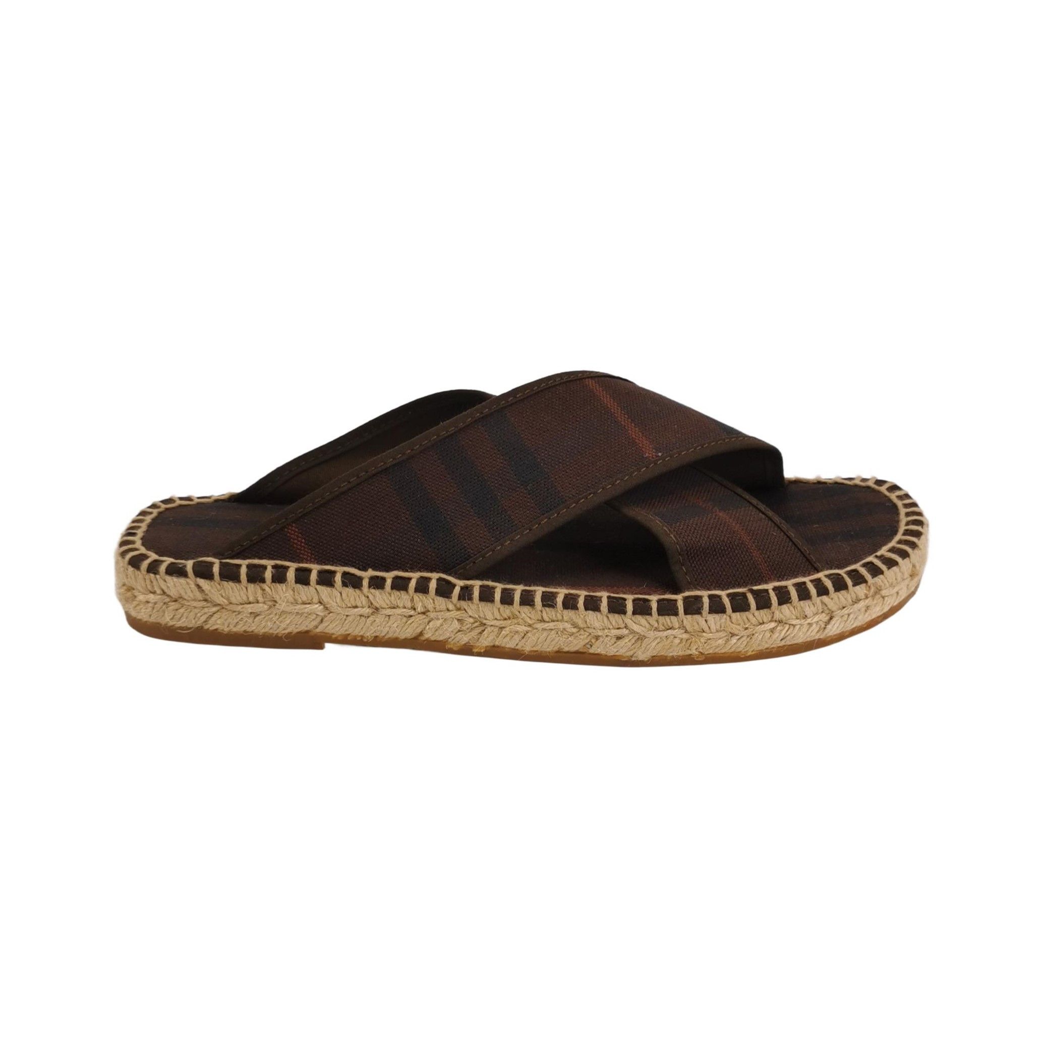 Burberry Burberry Check Canvas Espadrille Sandals Size 40 Size US 7 / EU 40 - 2 Thumbnail