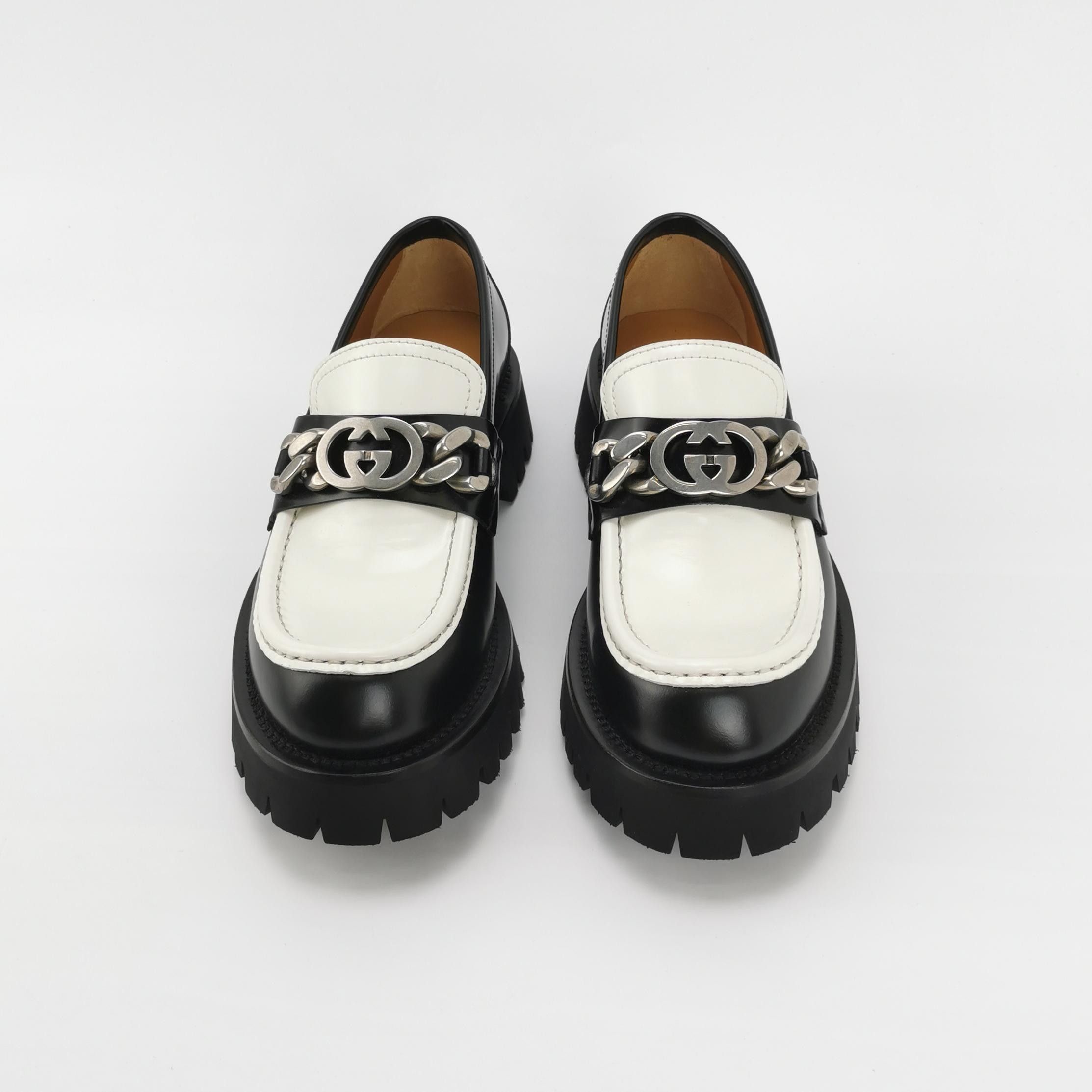 Gucci Gucci Interlocking G Bicolor Leather Loafers US 6 Size US 6 / EU 39 - 4 Thumbnail