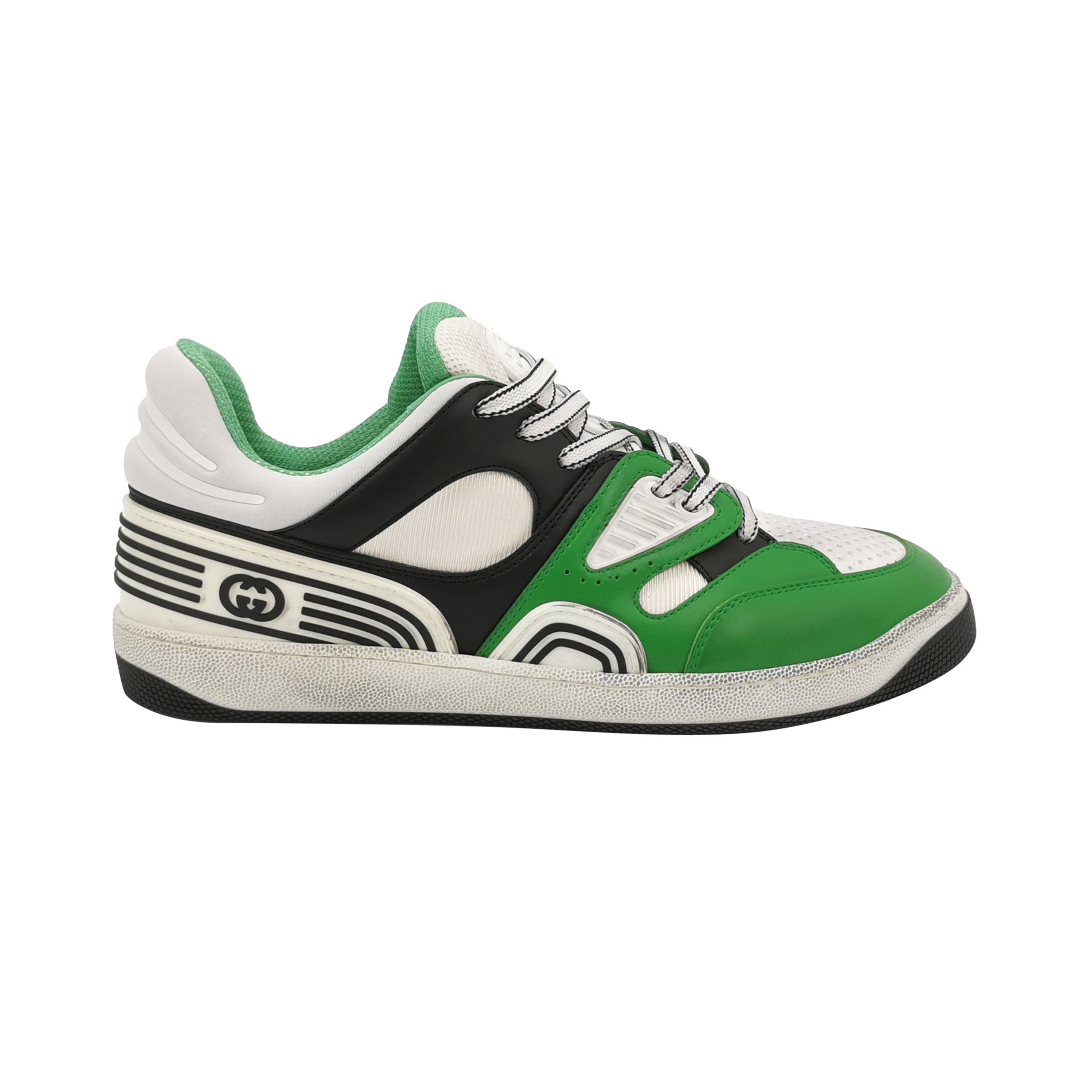 Gucci Gucci Green Multi Basket Sneakers Size 42.5 Size US 9 / EU 42 - 2 Thumbnail