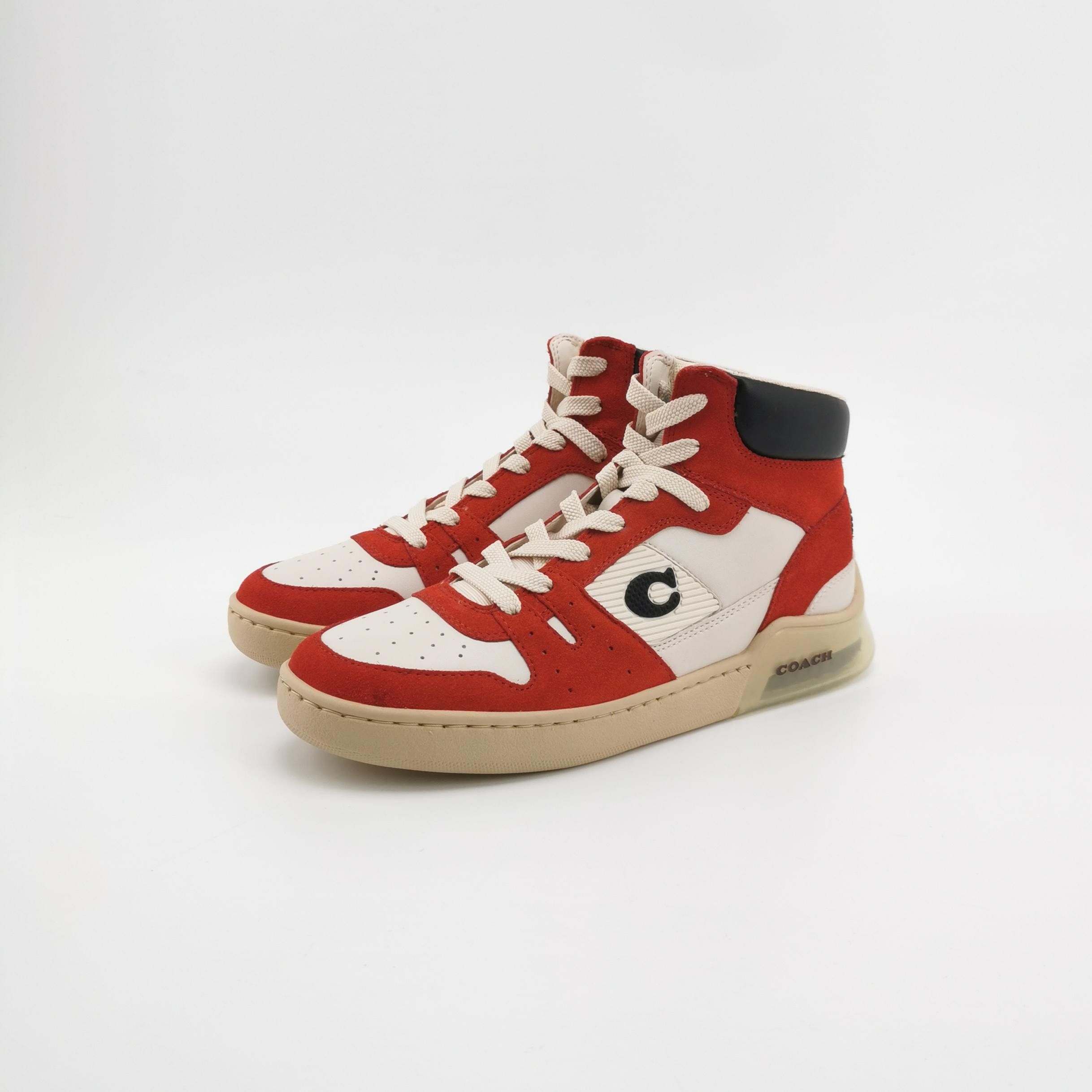 Coach Coach CitySole Red Suede Hi-Top Sneakers US 7.5 Size US 7 / EU 40 - 3 Thumbnail