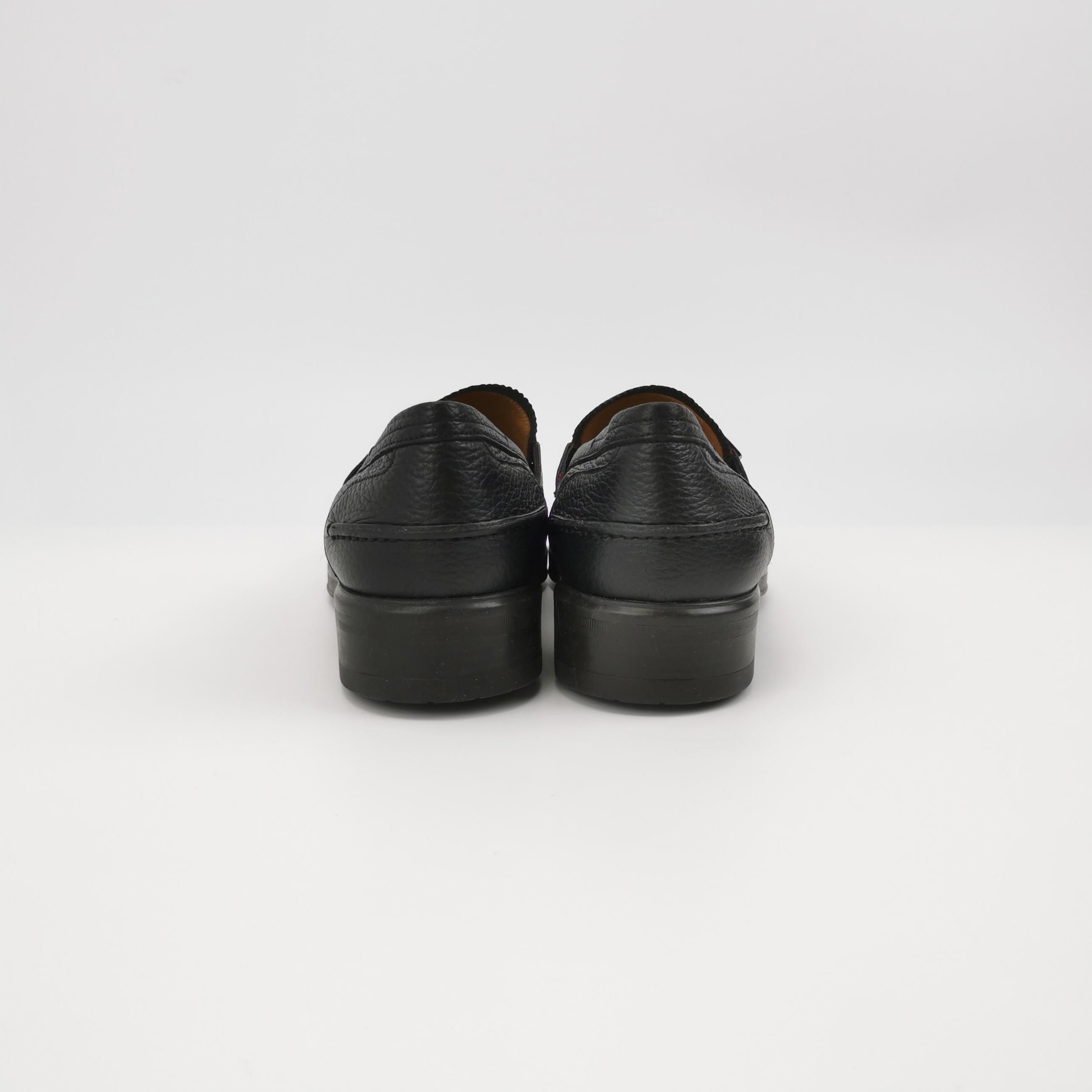 Bally Bally B Logo Webbing Grained Leather Loafers EU 39 Size US 6 / EU 39 - 5 Thumbnail