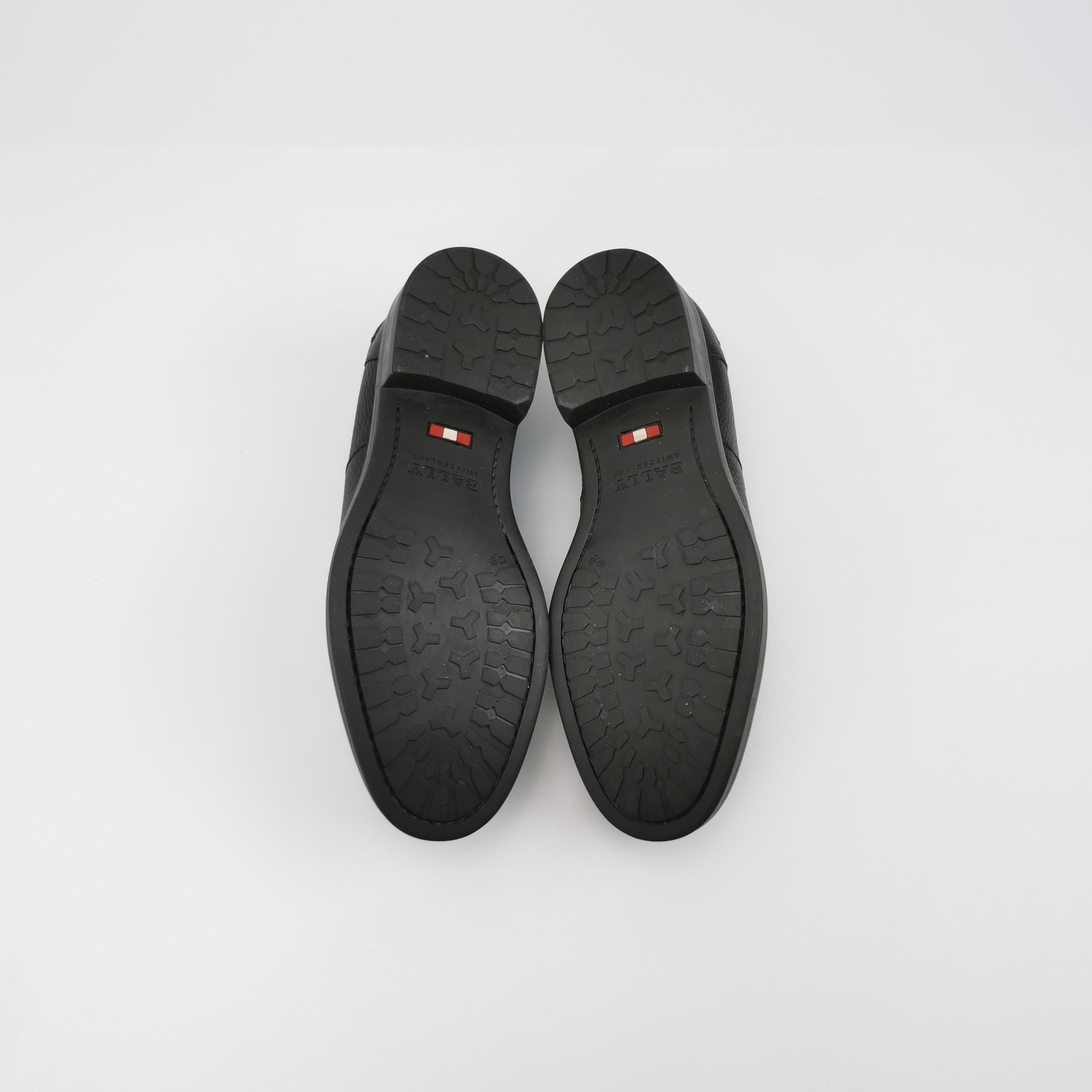 Bally Bally B Logo Webbing Grained Leather Loafers EU 39 Size US 6 / EU 39 - 6 Thumbnail