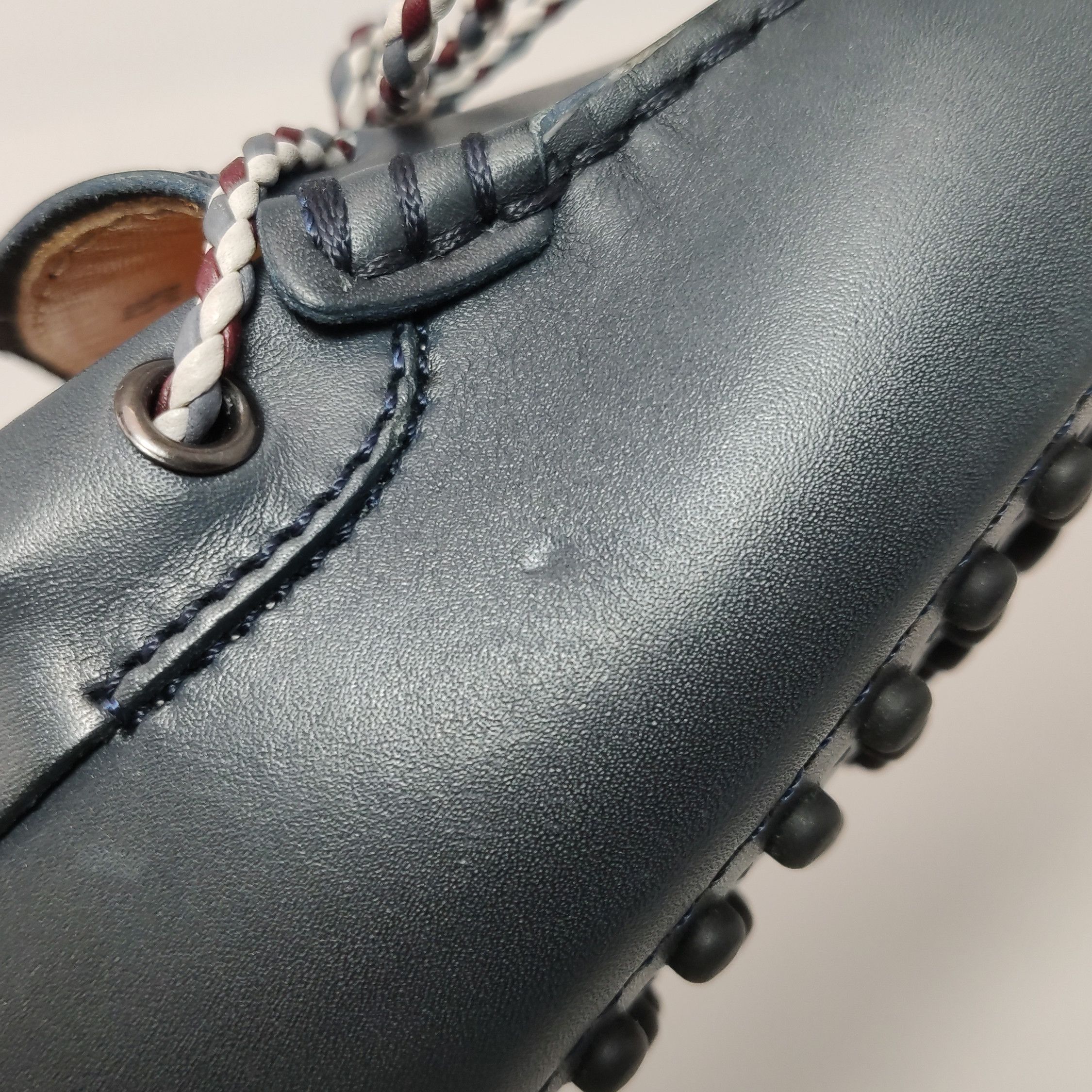 Tod's Tod's Blue Leather Bow Driving Shoes Size 5.5 Size US 6 / EU 39 - 10 Thumbnail