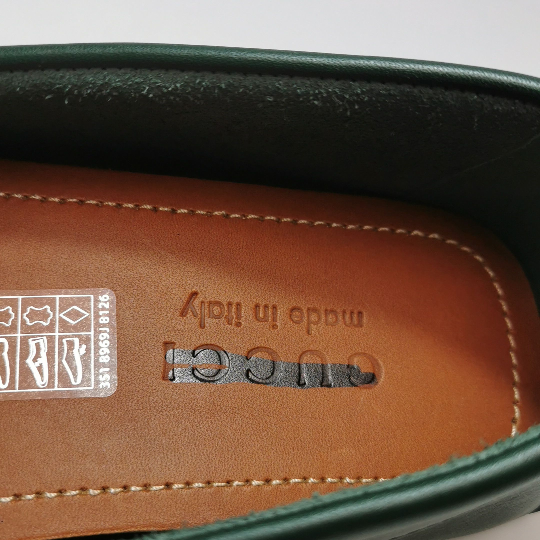 Gucci Gucci Green Leather Interlocking G Loafers Size 41 Size US 8 / EU 41 - 9 Thumbnail